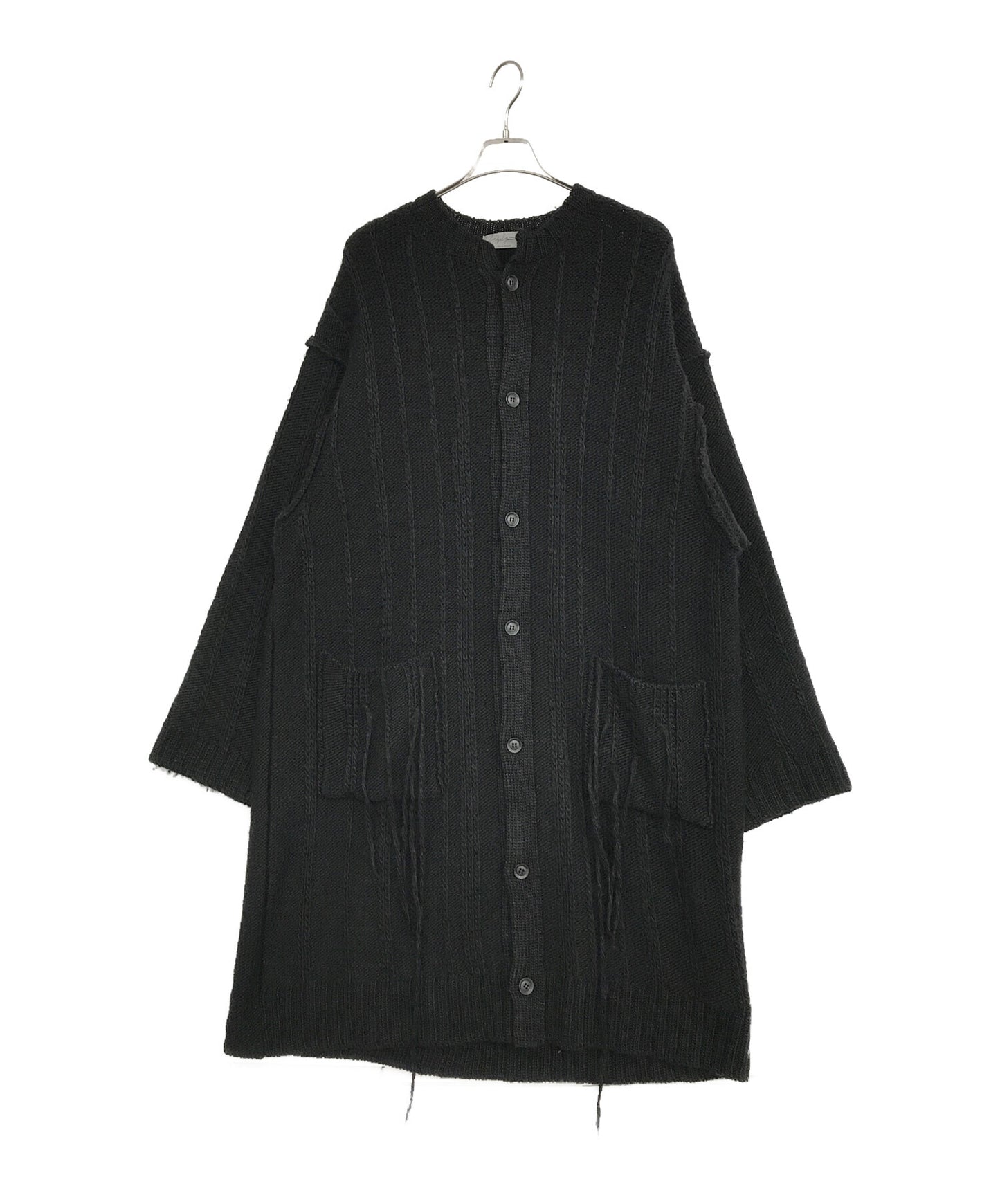[Pre-owned] Yohji Yamamoto pour homme 3G STRIPE STRING LONG CARDIGAN HO-K84-187