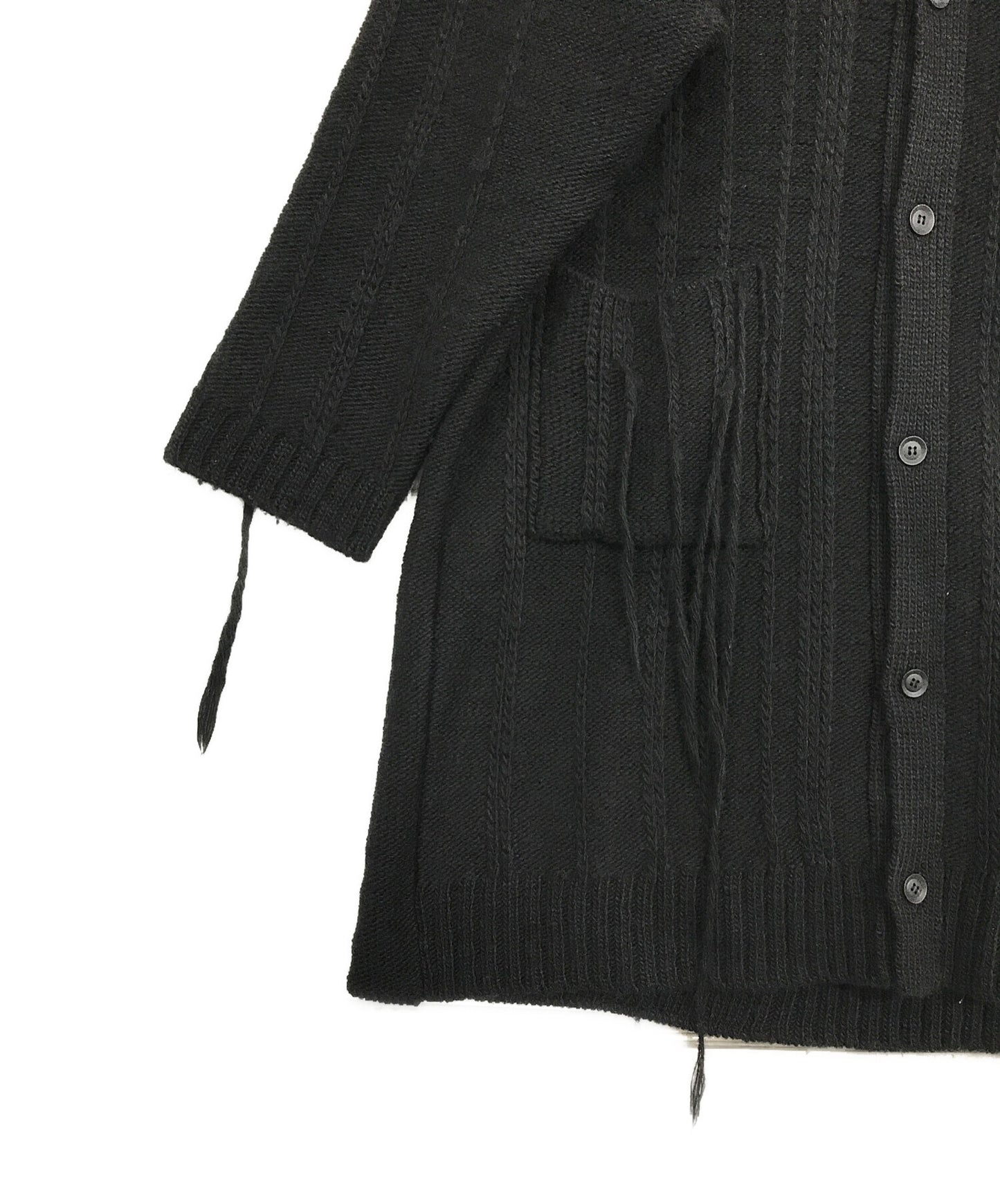 [Pre-owned] Yohji Yamamoto pour homme 3G STRIPE STRING LONG CARDIGAN HO-K84-187