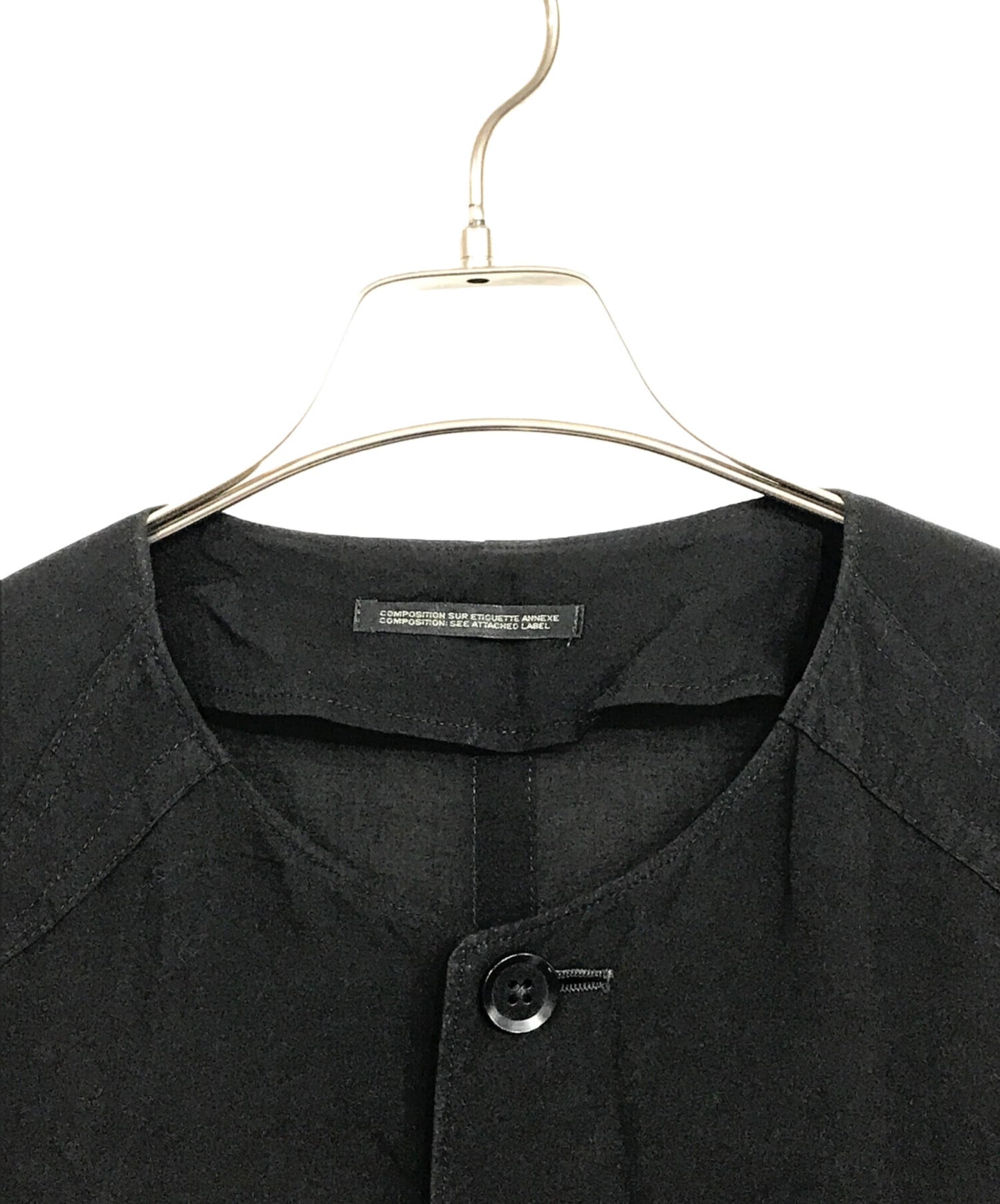[Pre-owned] Yohji Yamamoto pour homme Collarless long long-sleeved shirt HU-C03-208