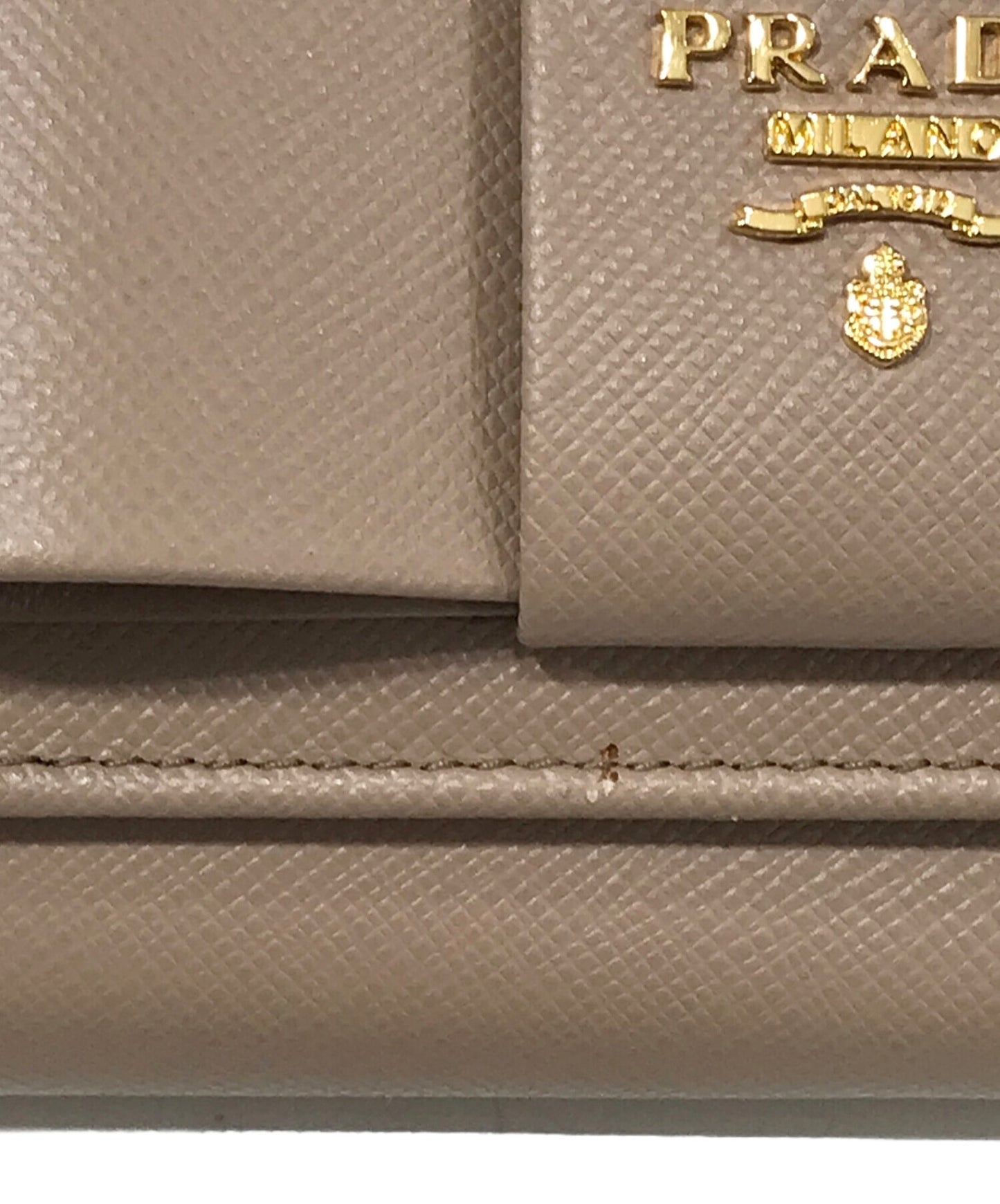 [Pre-owned] PRADA SAFFIANO FIOCCO Long Wallet 1MH132