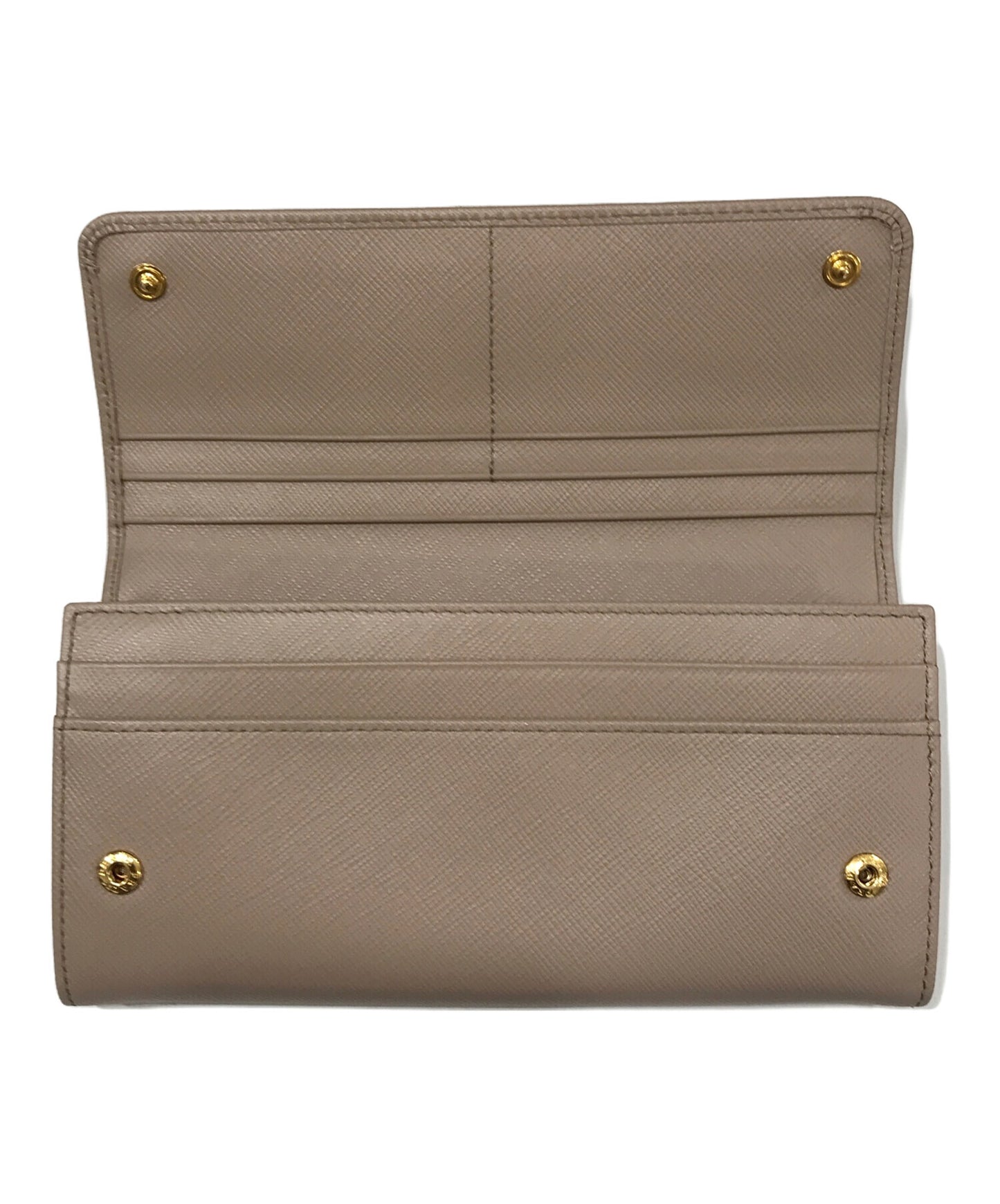 [Pre-owned] PRADA SAFFIANO FIOCCO Long Wallet 1MH132