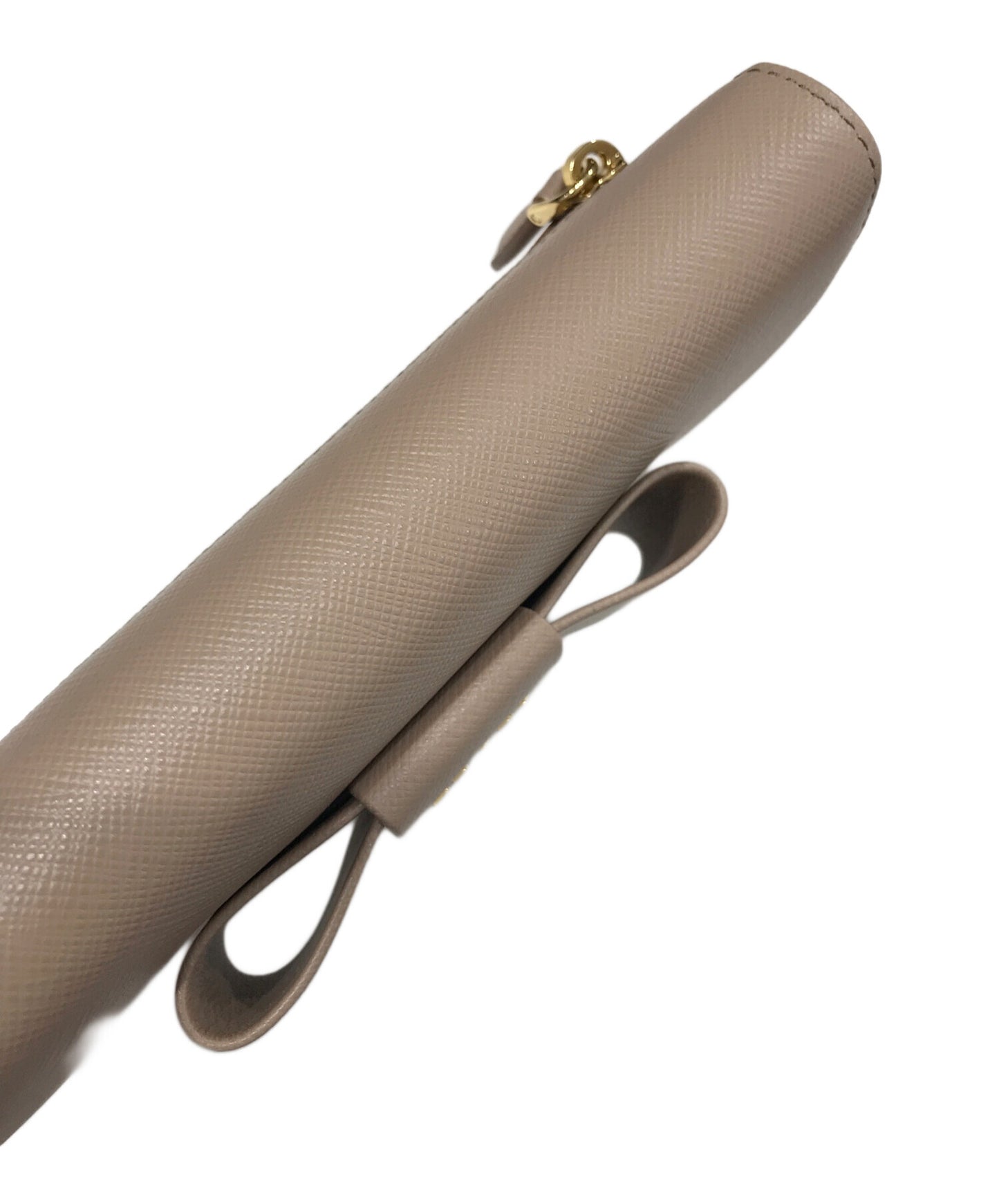 [Pre-owned] PRADA SAFFIANO FIOCCO Long Wallet 1MH132