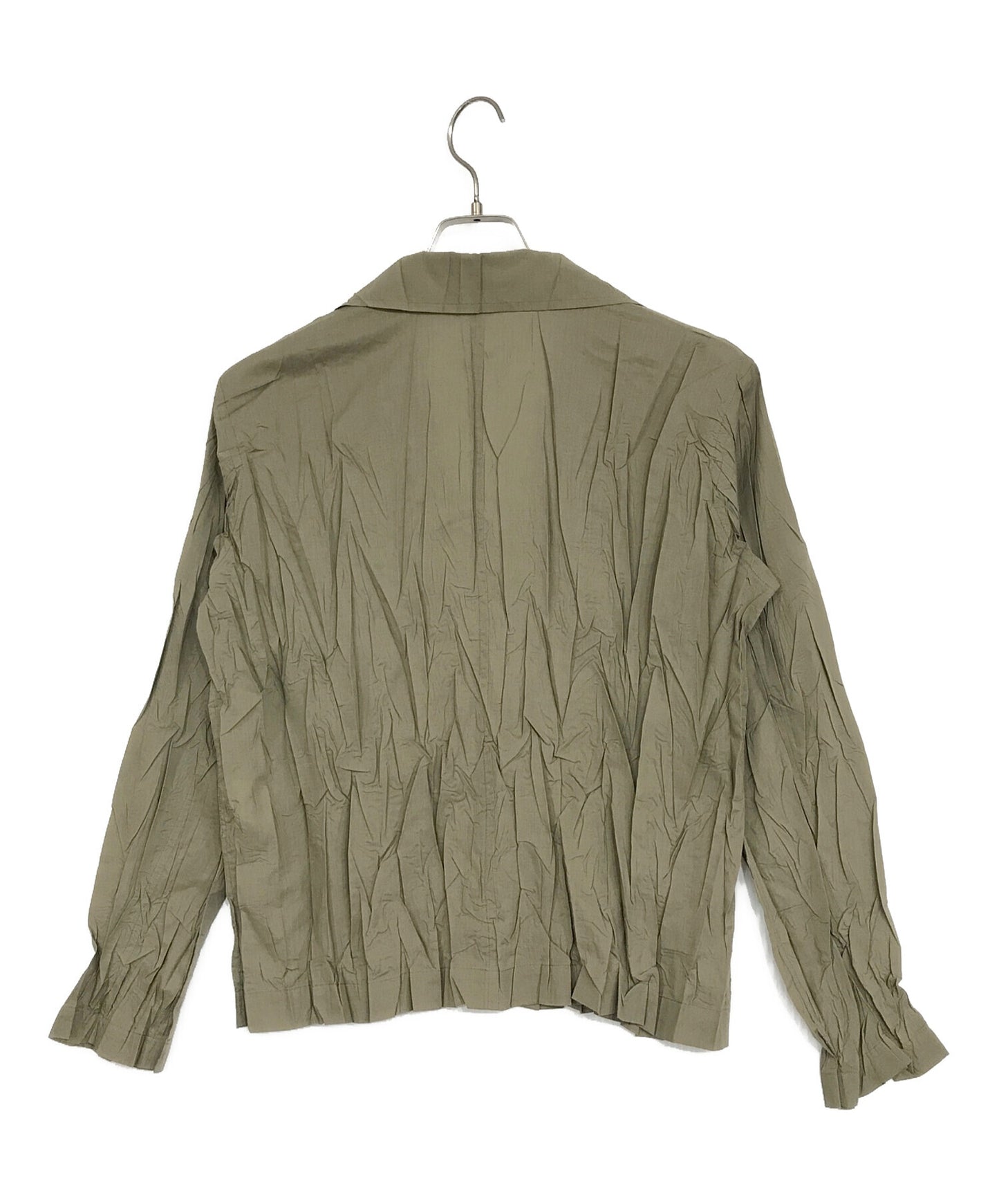 [Pre-owned] PLEATS PLEASE Wrinkled long-sleeved shirt PP93-PD971