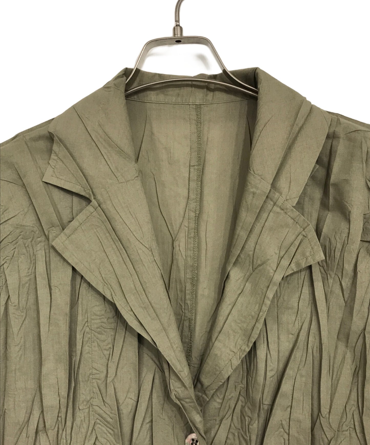 [Pre-owned] PLEATS PLEASE Wrinkled long-sleeved shirt PP93-PD971