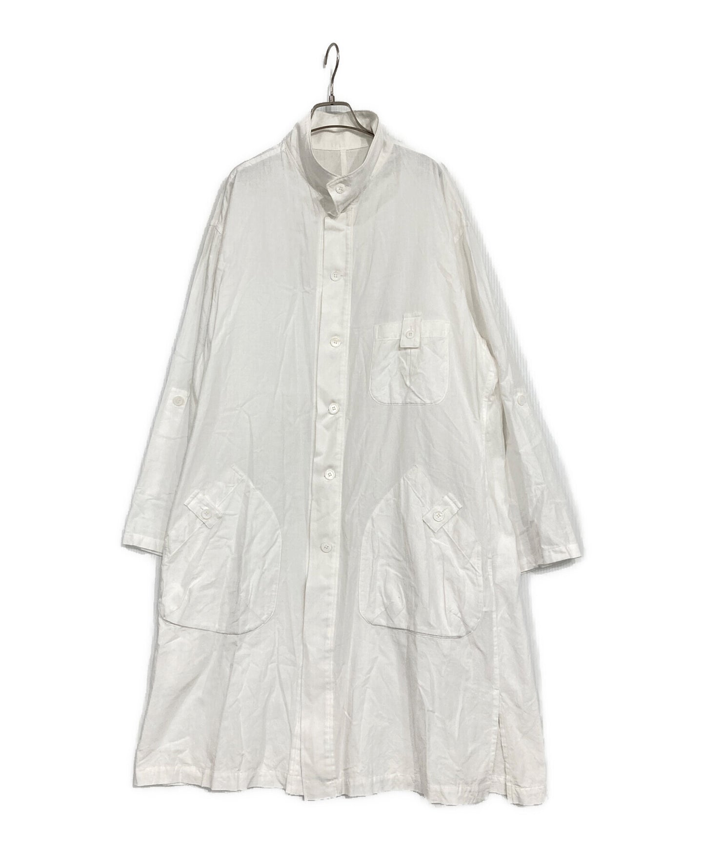 [Pre-owned] Yohji Yamamoto pour homme. 60/2 KHADI COTTON M-SHIRT COAT HZ-B31-047
