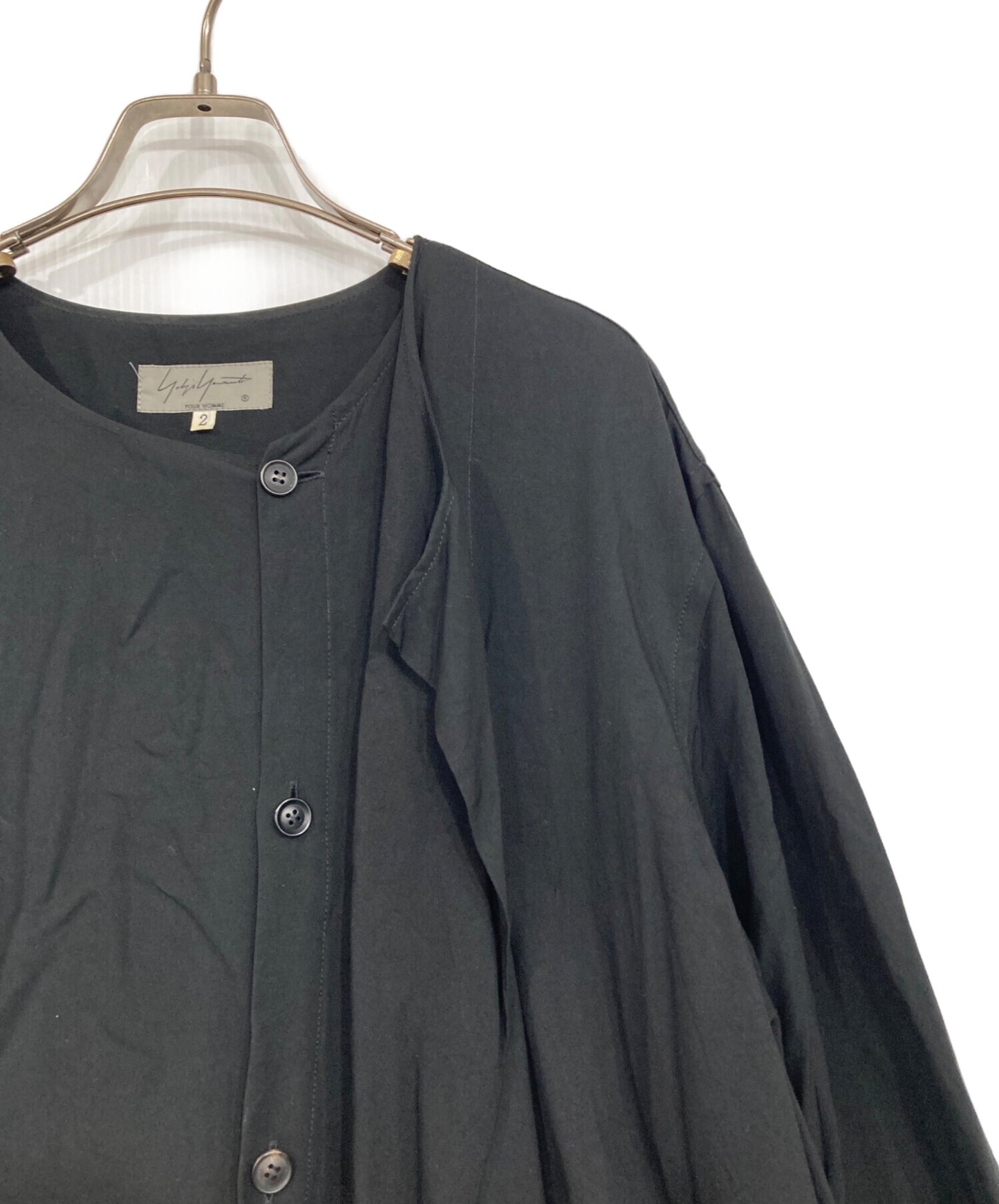 [Pre-owned] Yohji Yamamoto pour homme rayon shirt HD-B61-213