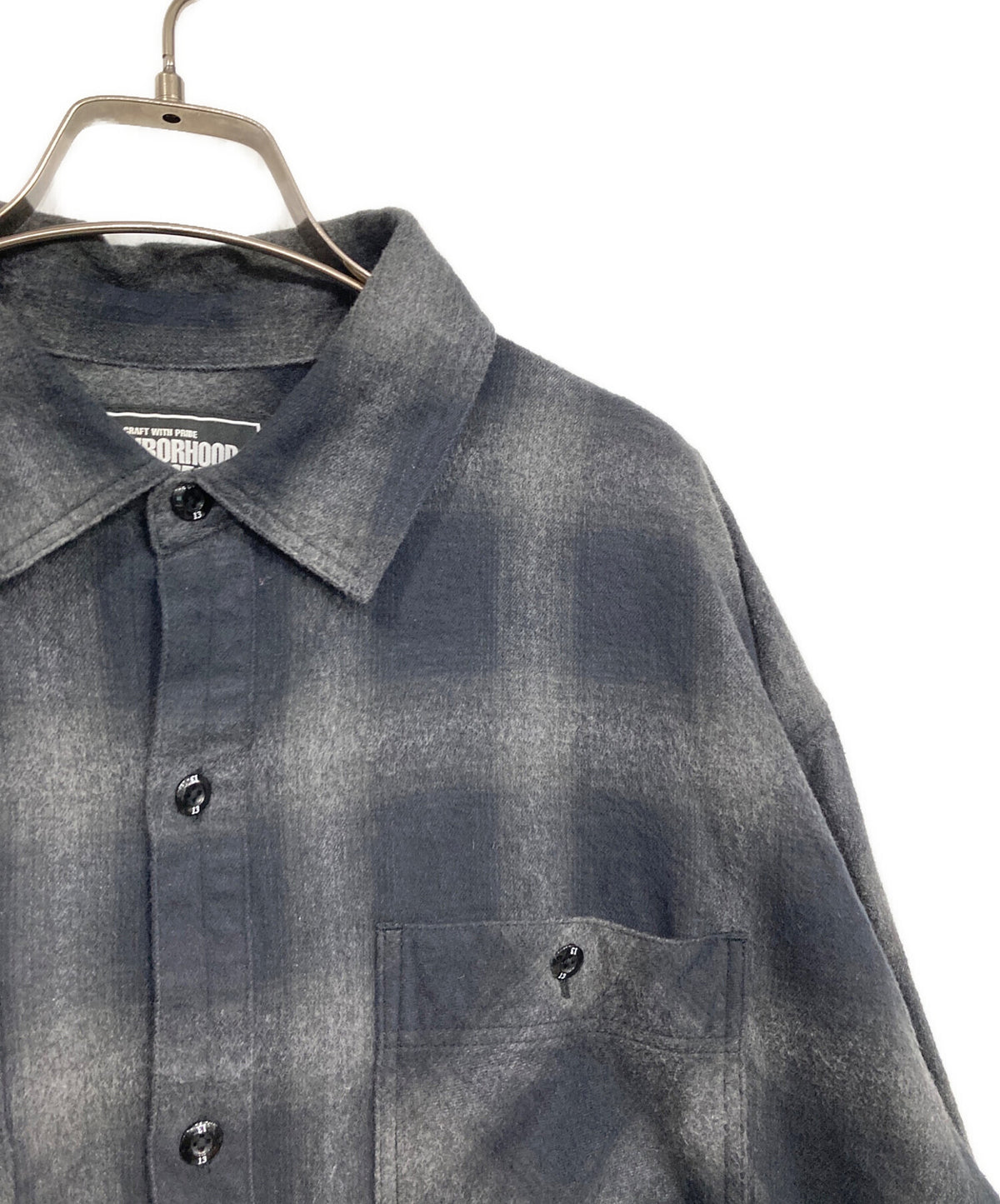 [Pre-owned] NEIGHBORHOOD OMBRE CHECK SHIRT 231AQWSN-SHM01S