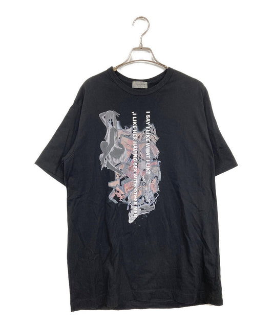 [Pre-owned] Yohji Yamamoto pour homme 30/COMBED SINGLE JERSEY BASIC SHORT SLV PT C HL-T95-992