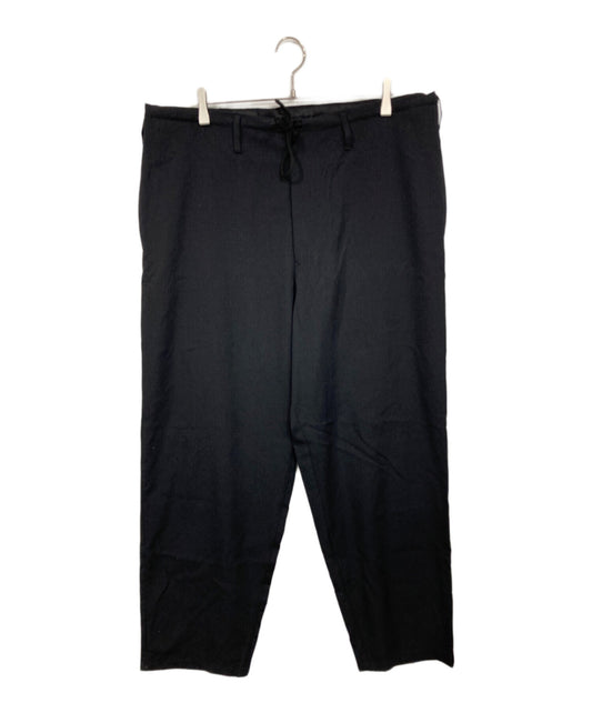 [Pre-owned] GROUND Y WOOL GABARDINE WAIST DRAWSTRING PANTS GP-P05-100