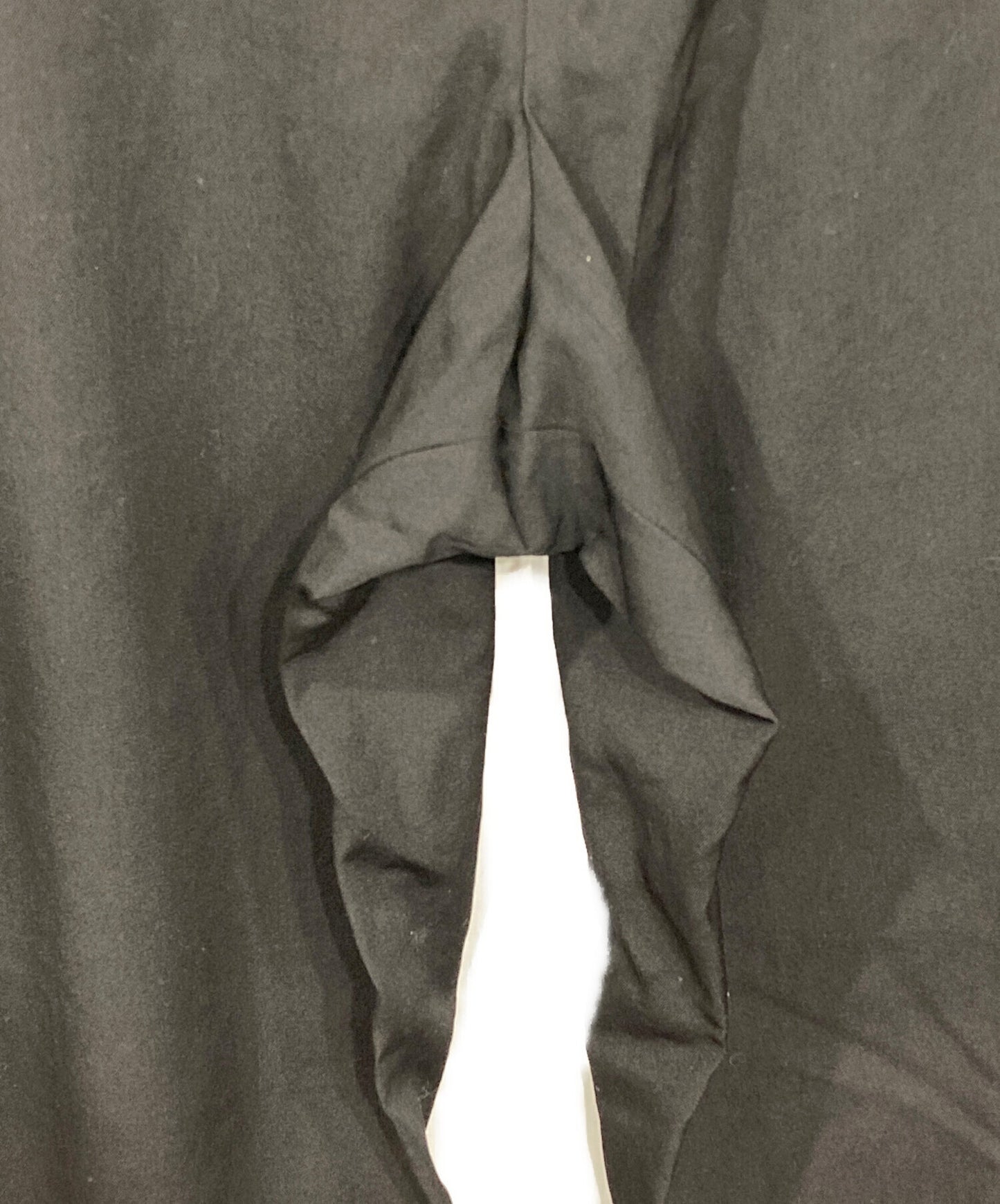 [Pre-owned] GROUND Y WOOL GABARDINE WAIST DRAWSTRING PANTS GP-P05-100