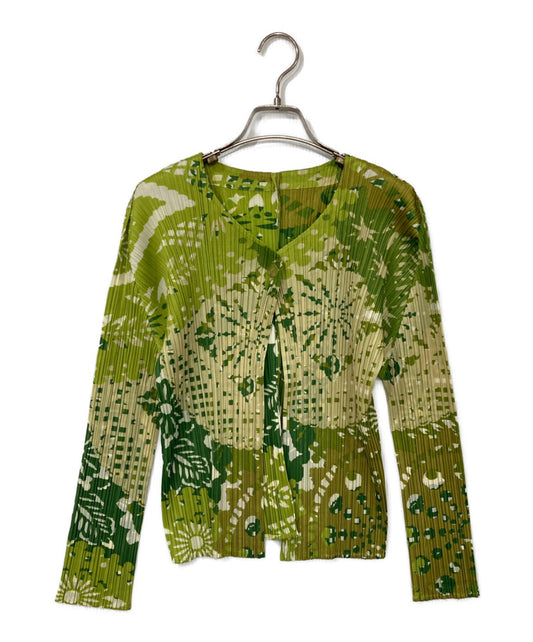 [Pre-owned] PLEATS PLEASE 1-Button Pleated Cardigan PP91-J0603