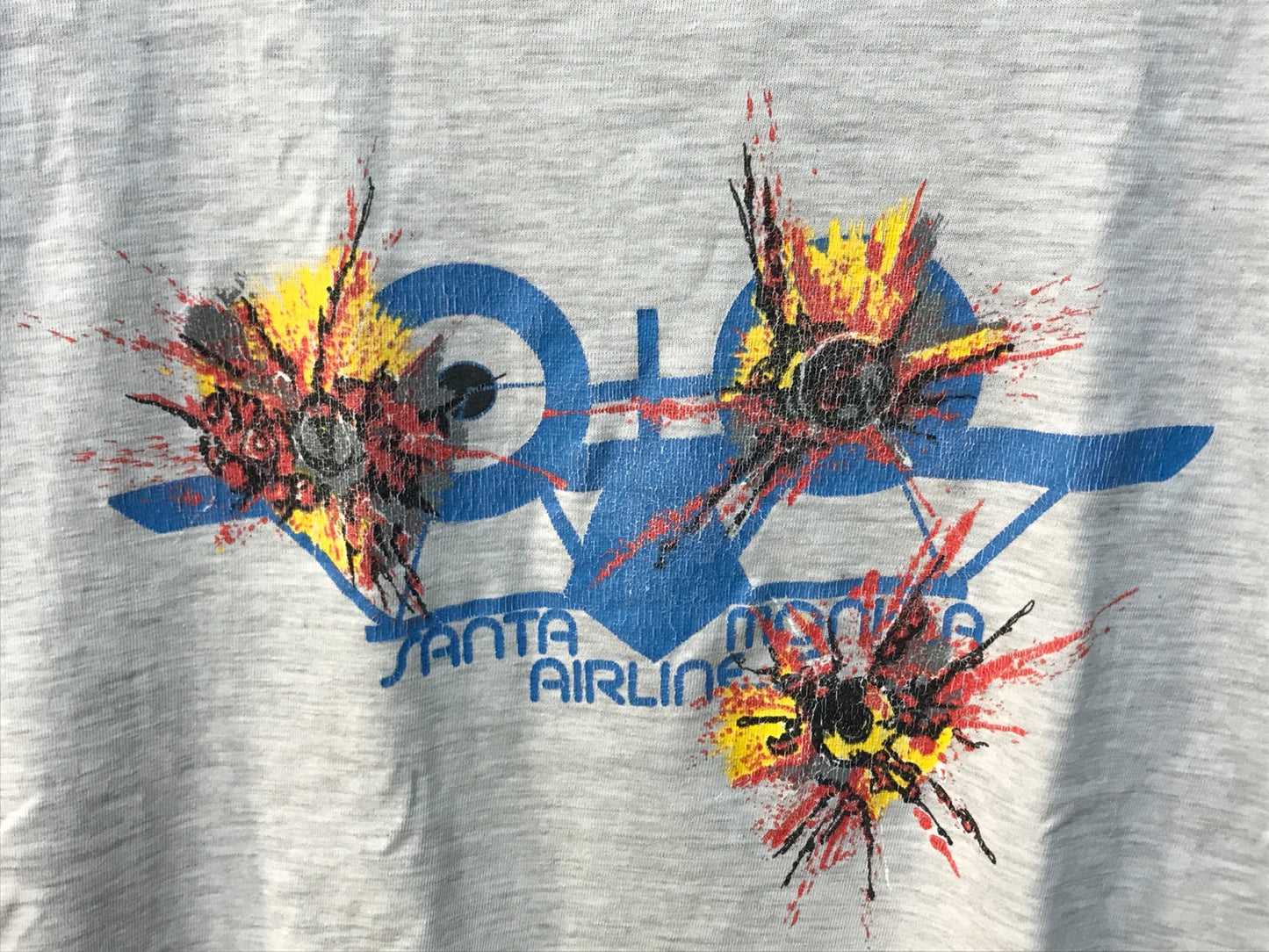 [Pre-owned] SANTAMONICA AIRLINES Vintage Print T-shirt Old Skate T-shirt Z-BOYS Skipping Grom Old Skate