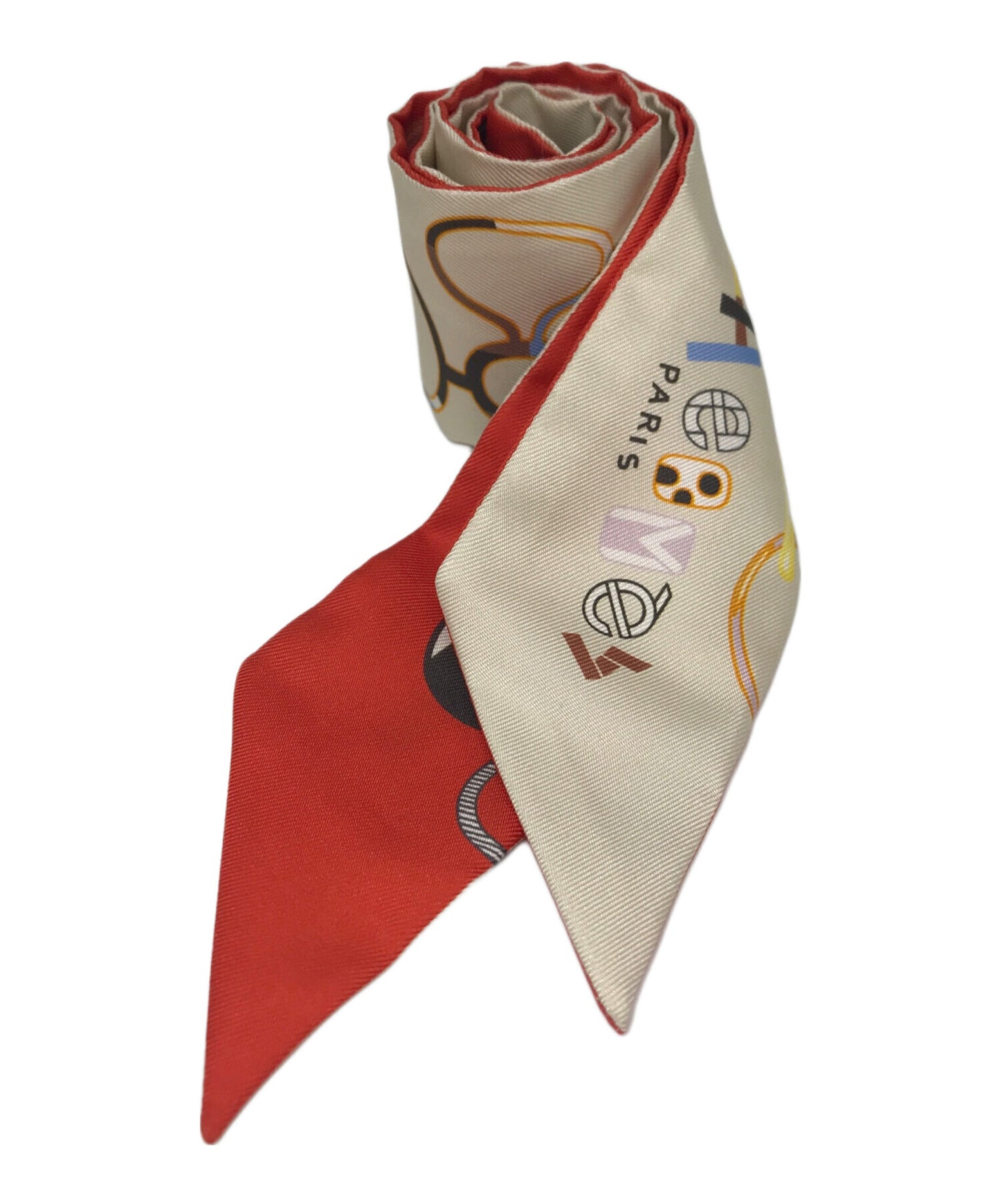 [Pre-owned] HERMES Twillie Scarf / Silk Scarf / Do Re Boucles / Do Re Boucles