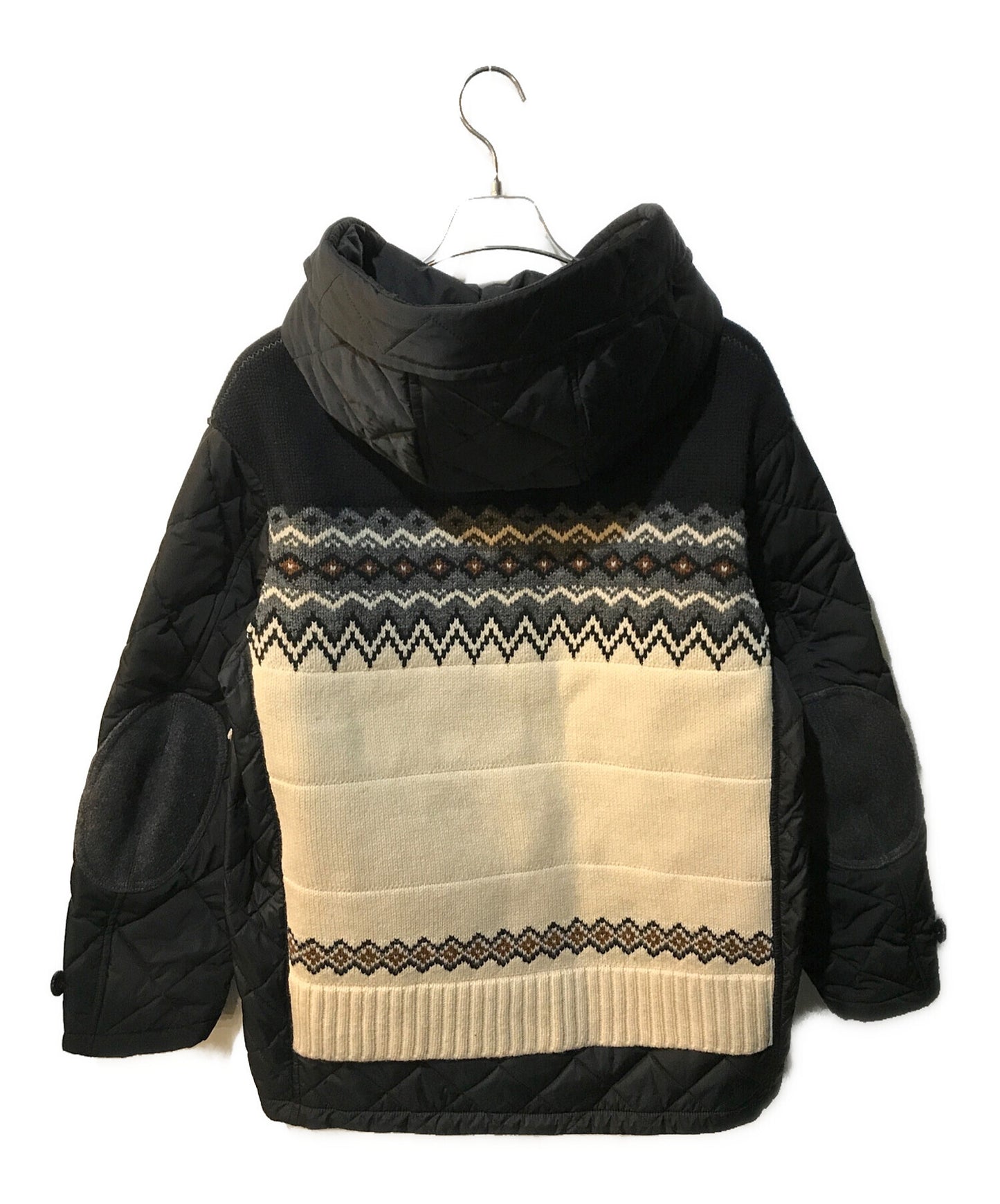 [Pre-owned] COMME des GARCONS JUNYA WATANABE MAN Wool Jacquard Knit and Estelle Twill Blouson WH-C010