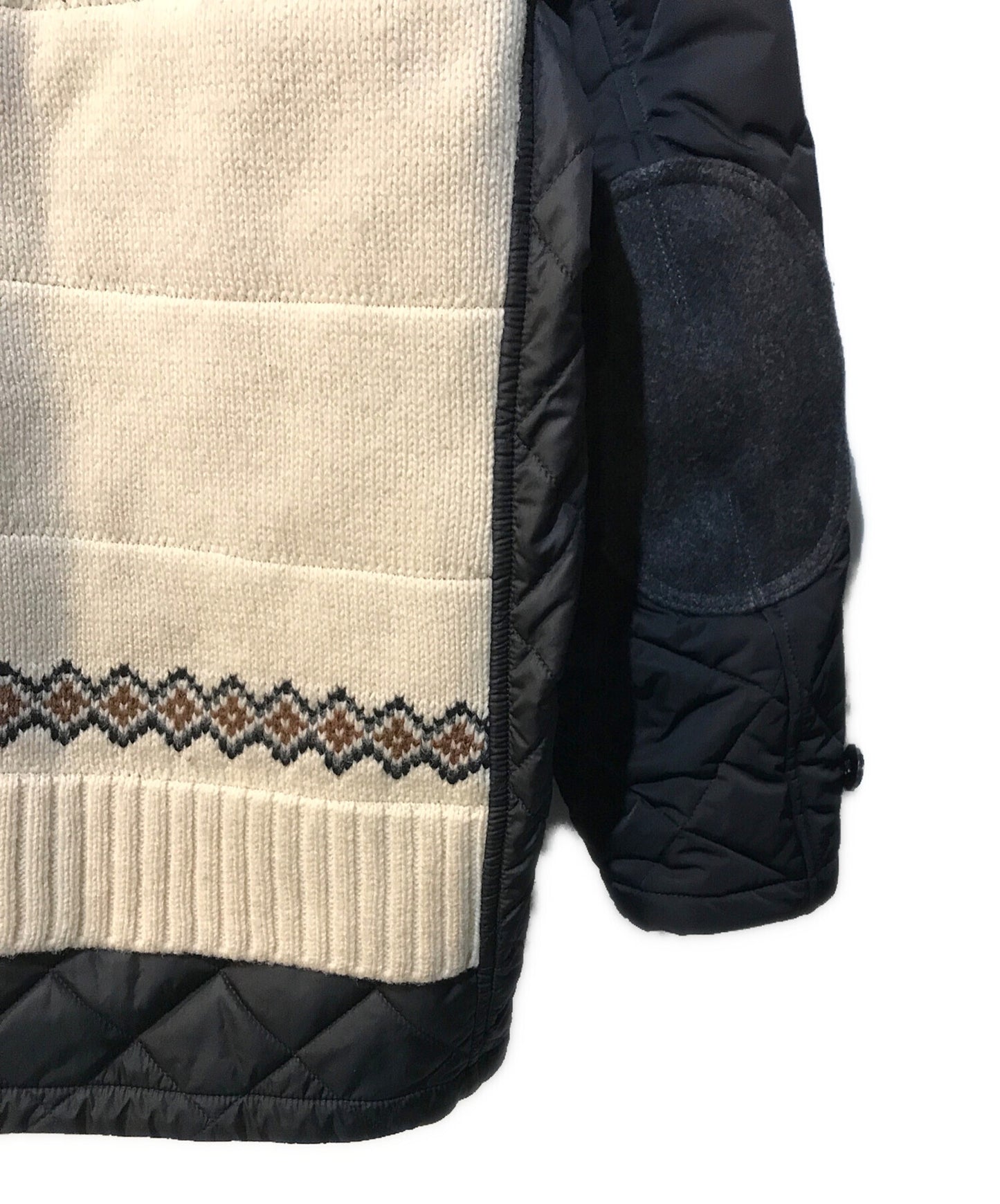 [Pre-owned] COMME des GARCONS JUNYA WATANABE MAN Wool Jacquard Knit and Estelle Twill Blouson WH-C010