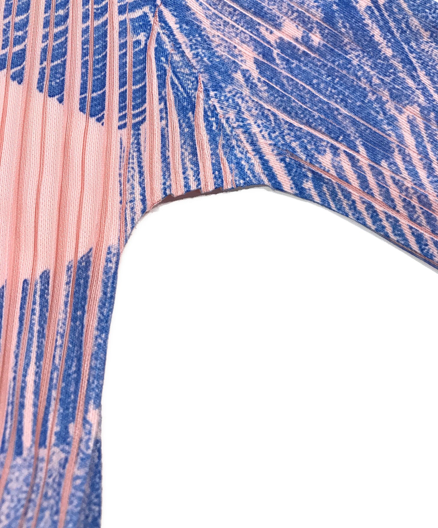 [Pre-owned] PLEATS PLEASE Pleated dress with all-over pattern PP33JH553