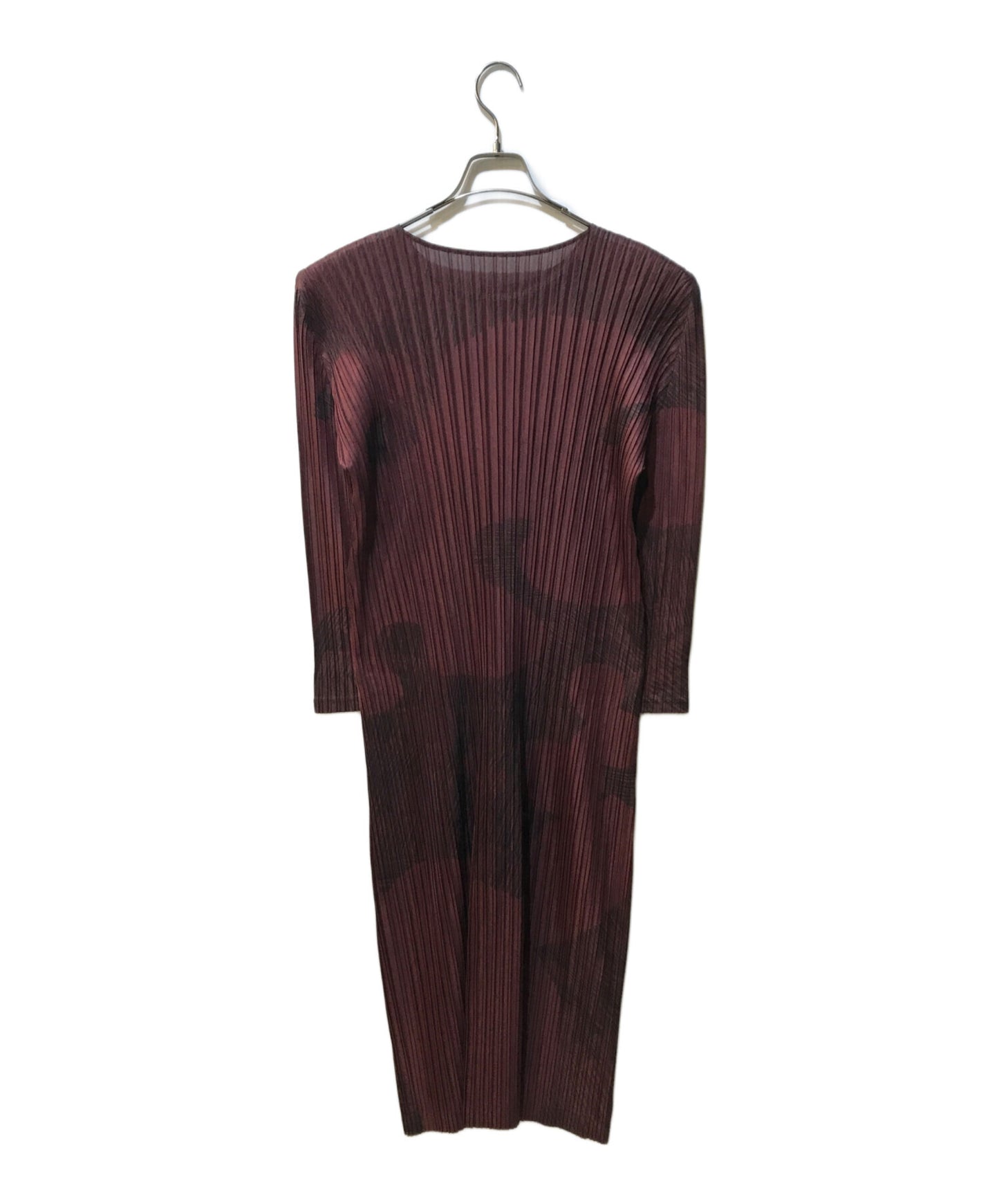 [Pre-owned] PLEATS PLEASE Pleated dress with all-over pattern PP33JH553