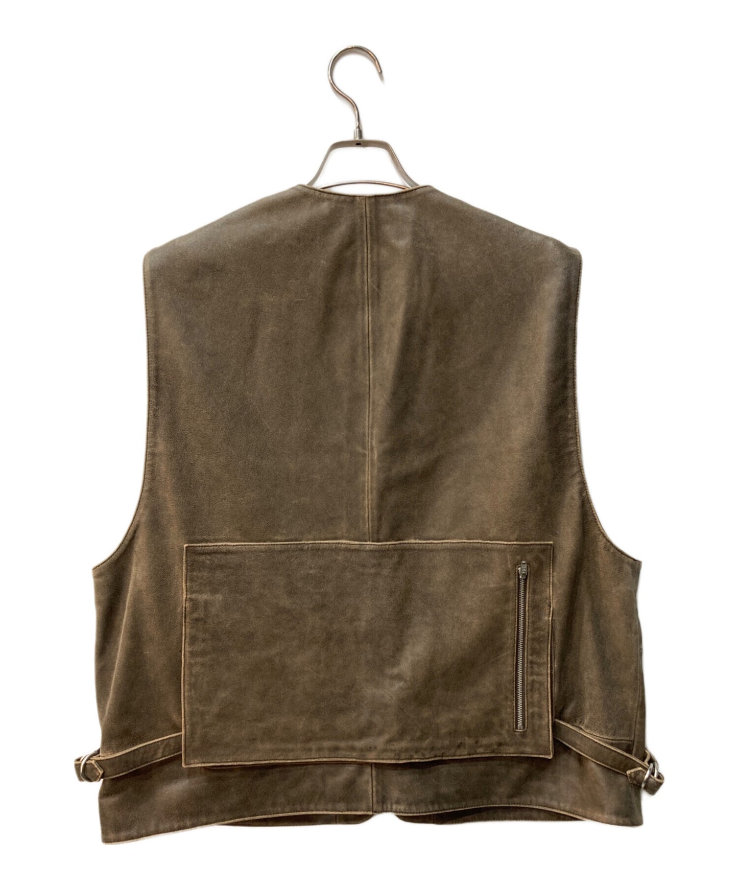 [Pre-owned] SUPREME Patchwork Leather Cargo Vest