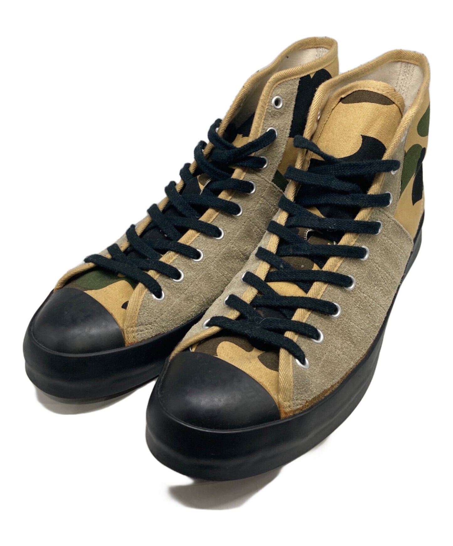 [Pre-owned] A BATHING APE Camo Pattern High Cut Sneakers
