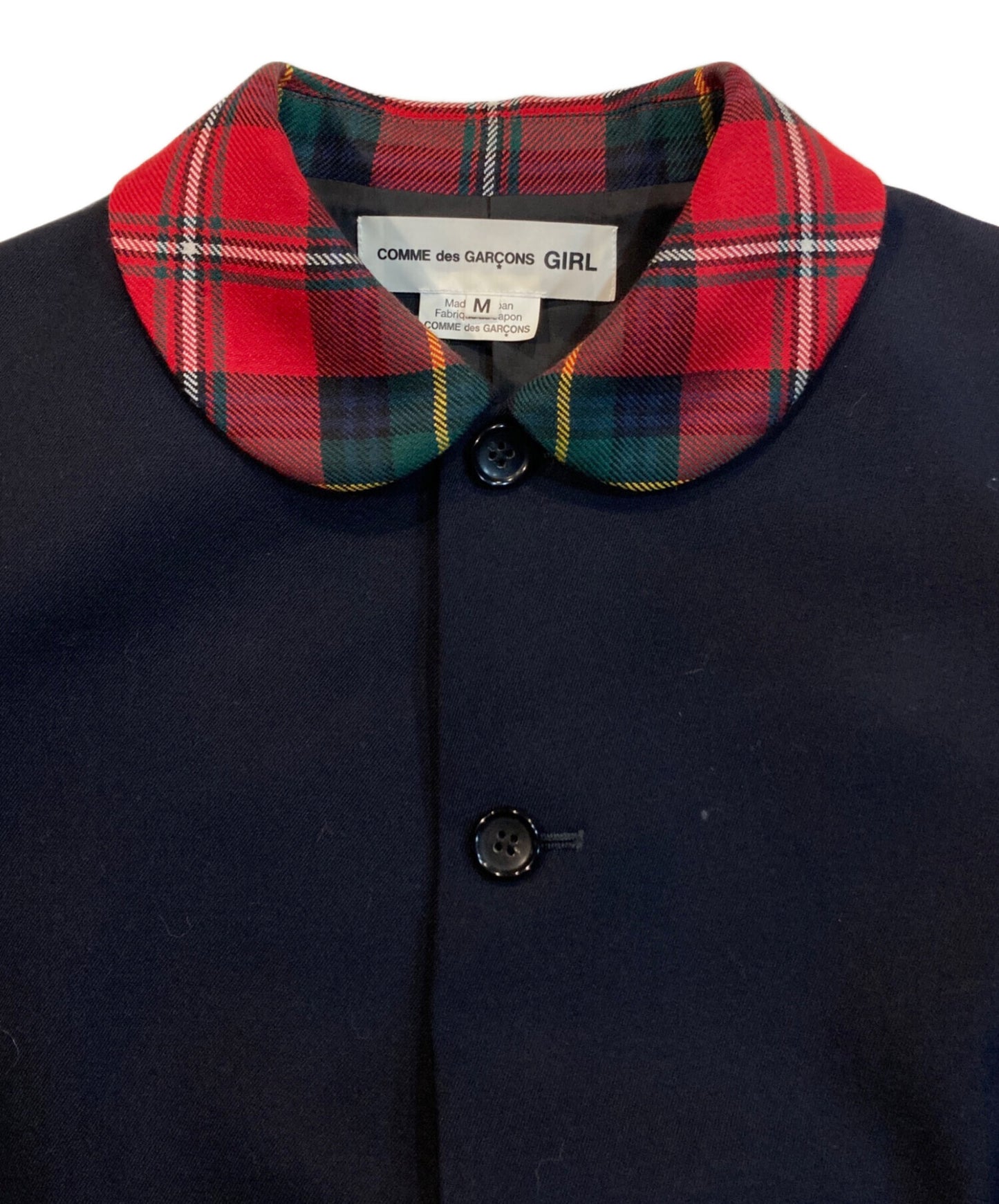 [Pre-owned] COMME des GARCONS GIRL Checked Round Collar Tailored Jacket NL-J006
