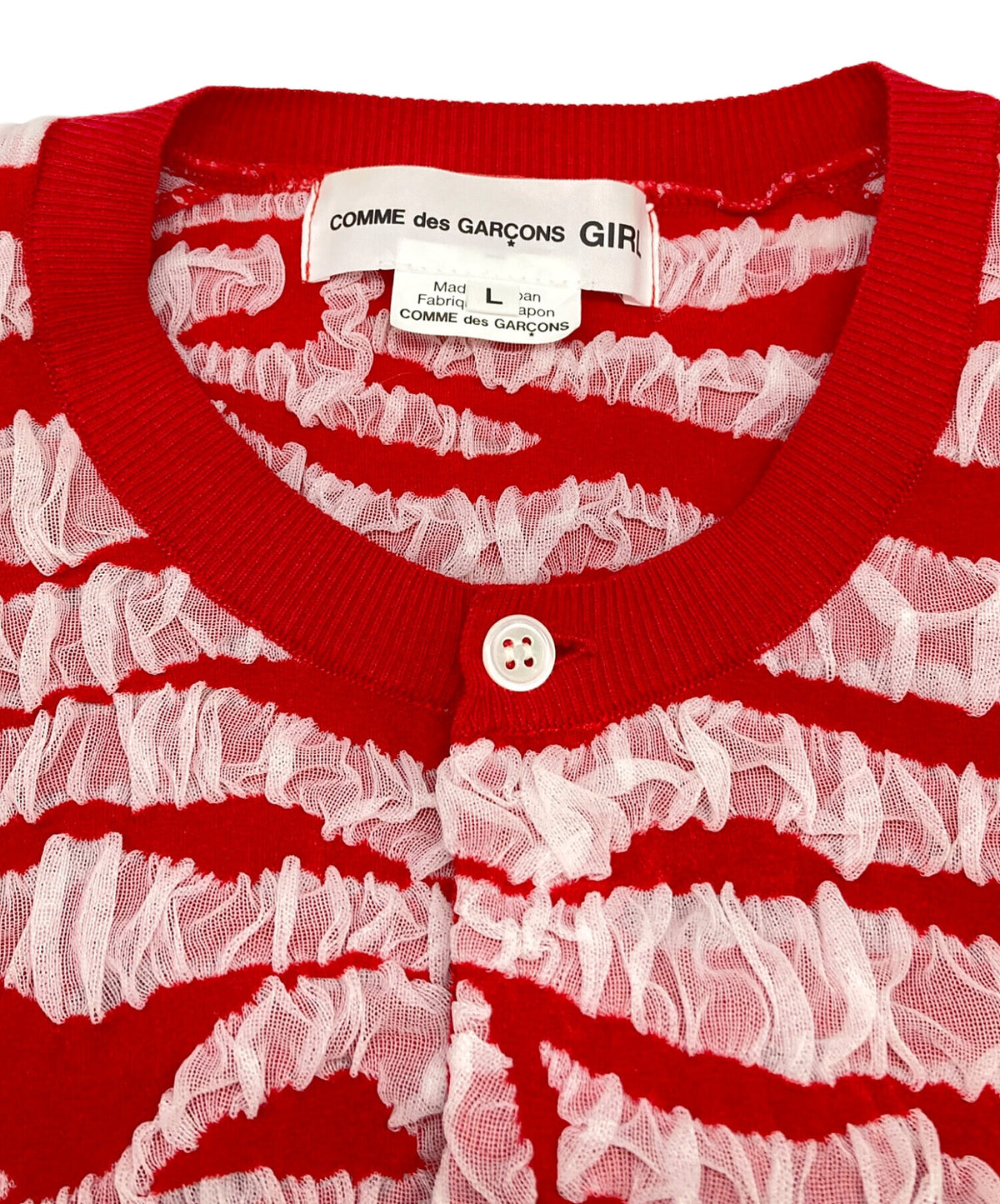 [Pre-owned] COMME des GARCONS GIRL Ruffle Cardigan NM-N005
