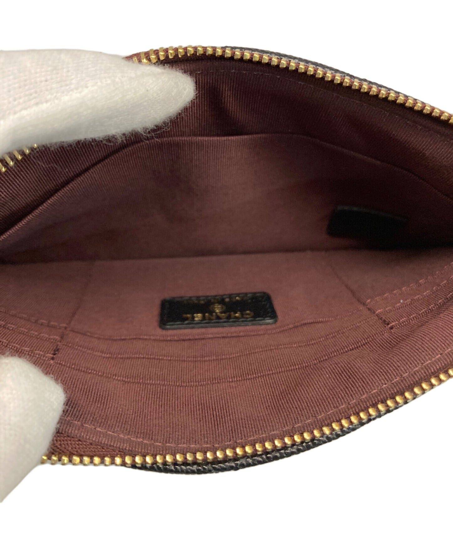 [Pre-owned] CHANEL Matelassé Coco Mark Pouch