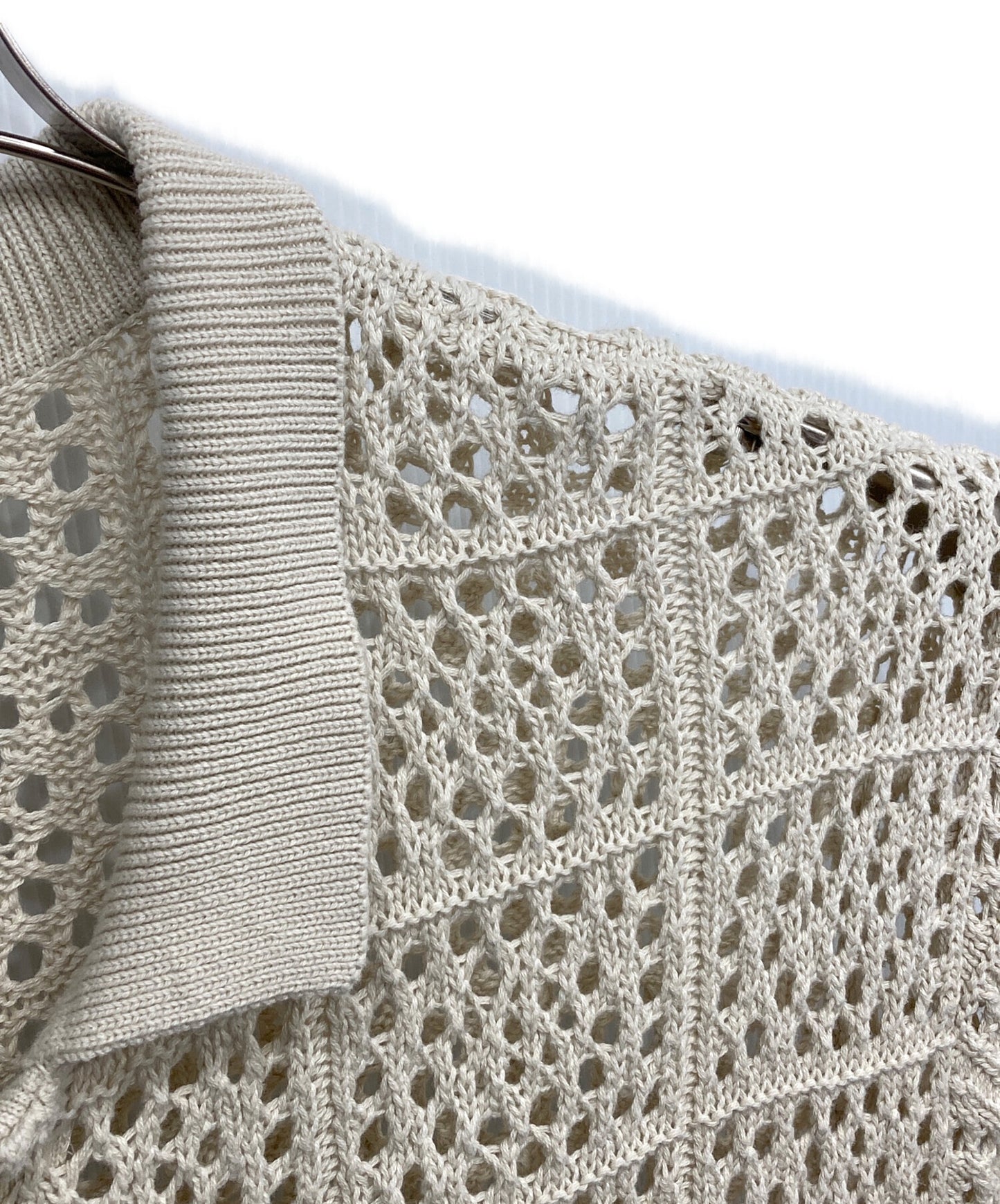 [Pre-owned] stussy 5 Gauge Short Sleeve Crochet Knit Shirt 117127