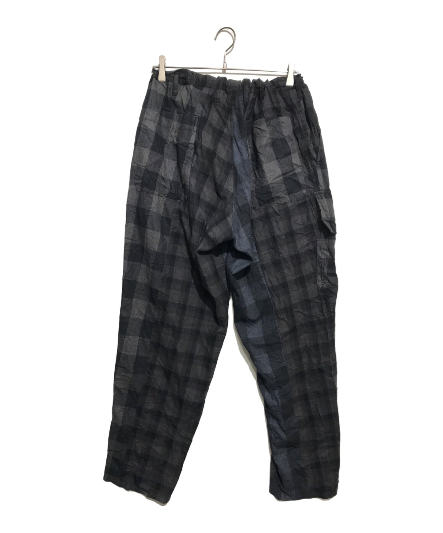 [Pre-owned] Yohji Yamamoto pour homme Cotton Check Pants with Switching Designs HC-P70-817