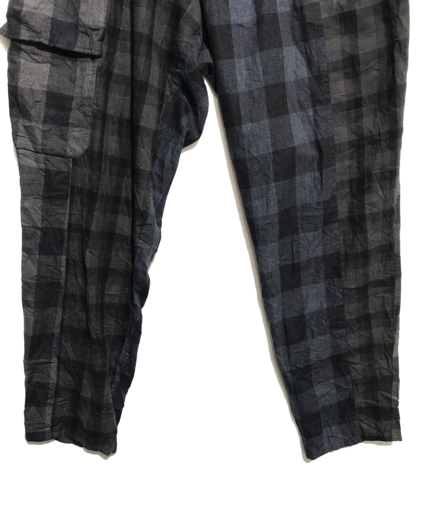 [Pre-owned] Yohji Yamamoto pour homme Cotton Check Pants with Switching Designs HC-P70-817