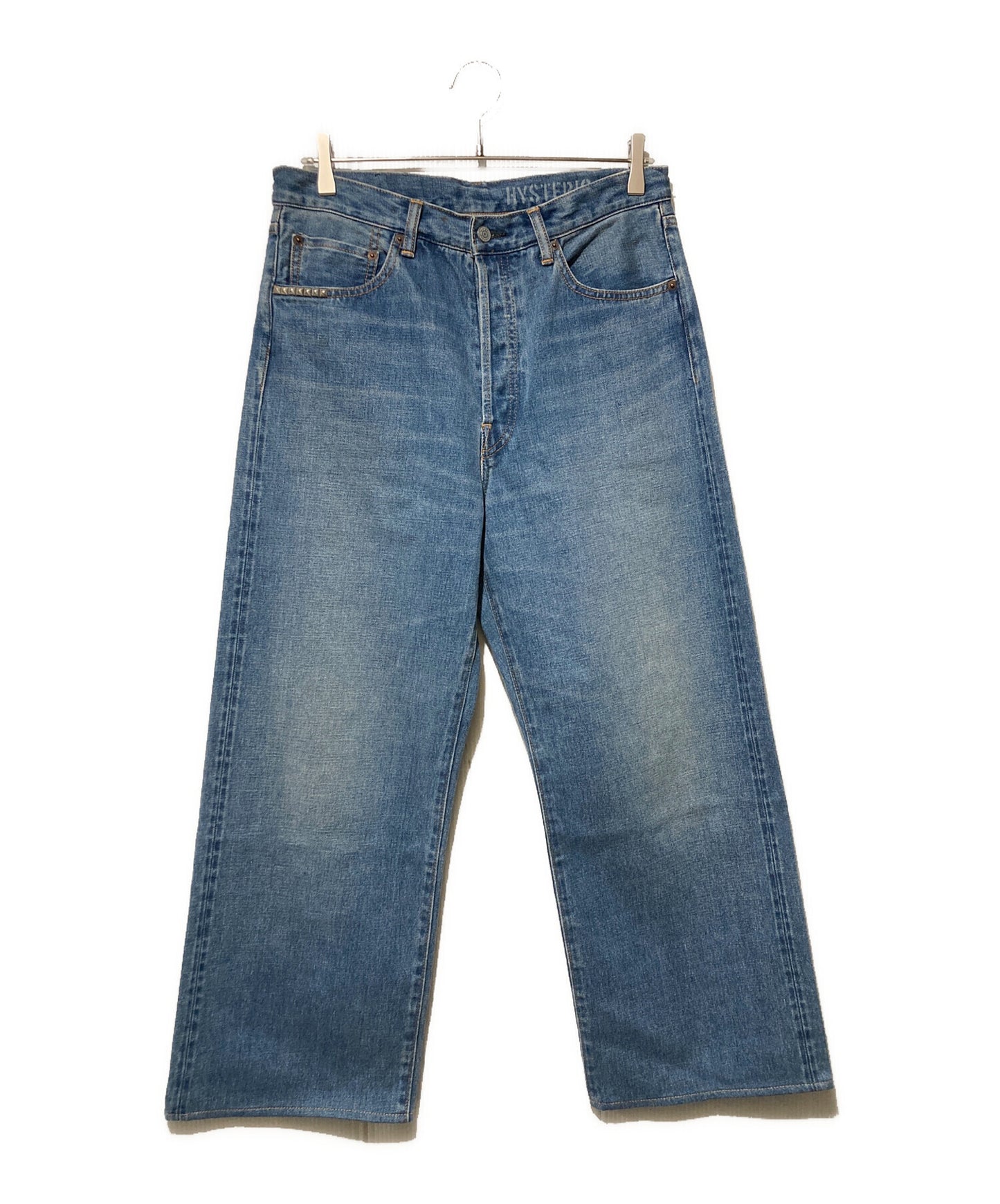 [Pre-owned] Hysteric Glamour American Sea Island Cotton Denim Straight Baggy Pants 02233AP06
