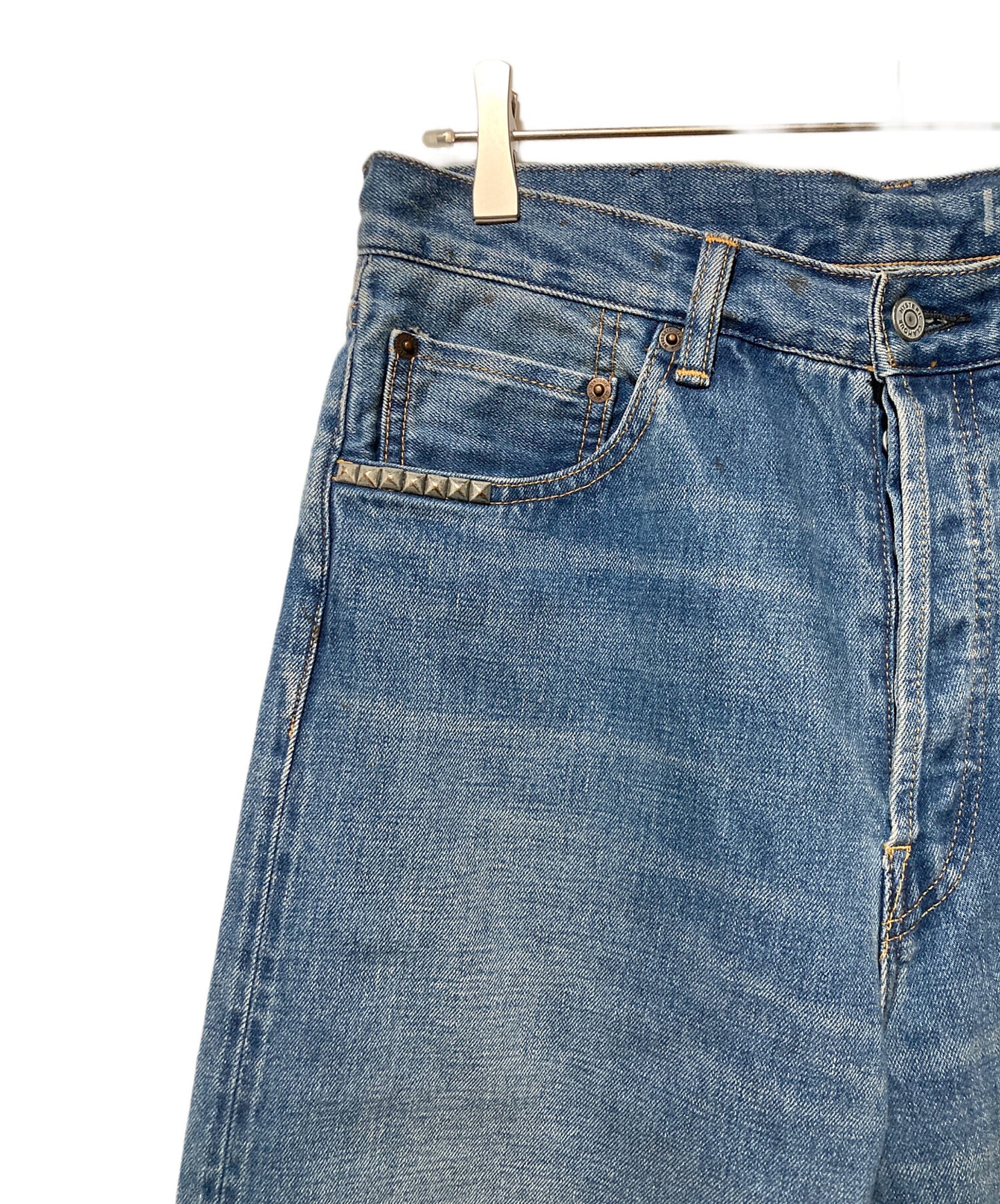 [Pre-owned] Hysteric Glamour American Sea Island Cotton Denim Straight Baggy Pants 02233AP06