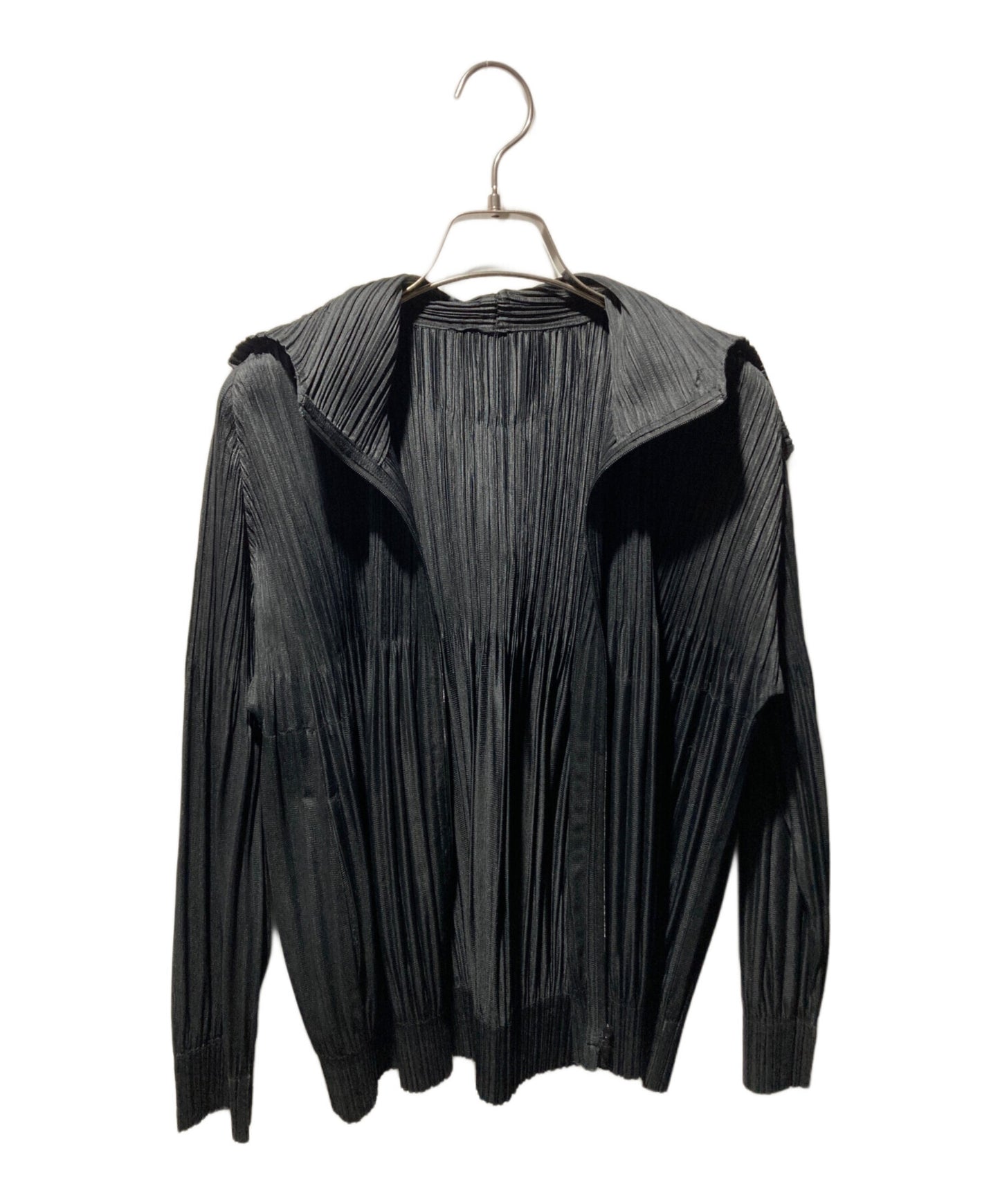 [Pre-owned] PLEATS PLEASE Pleated zip top cardigan PP43-JC411
