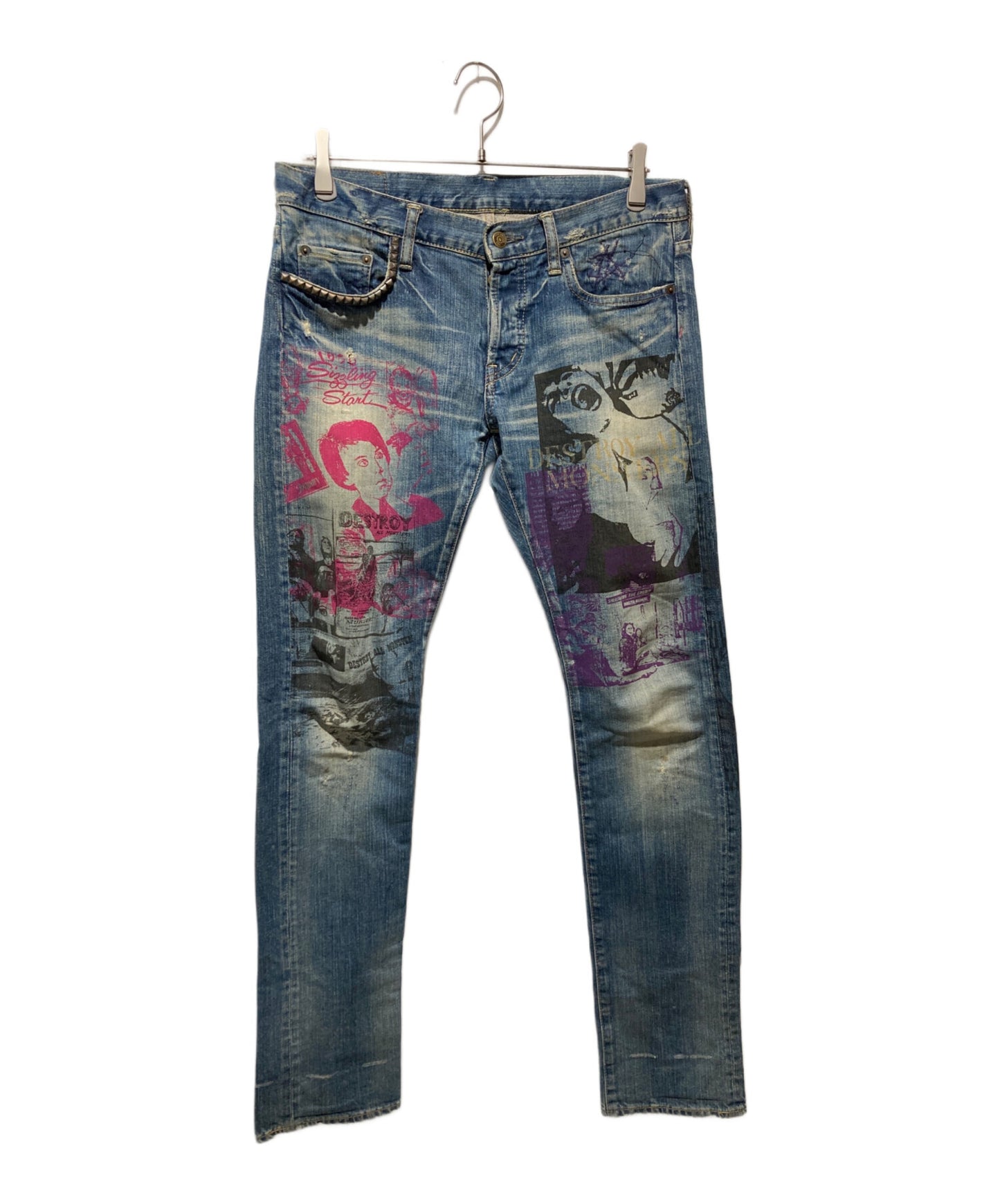 [Pre-owned] Hysteric Glamour Destroy All Monsters Denim Pants