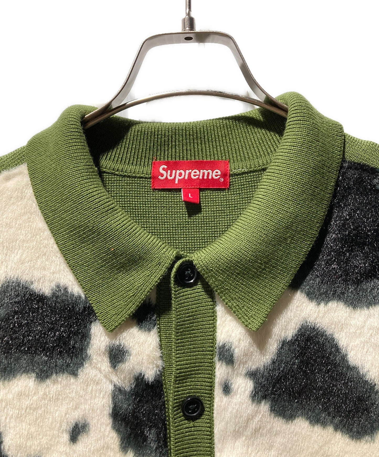 [Pre-owned] SUPREME 21SS Cow Print Cardigan