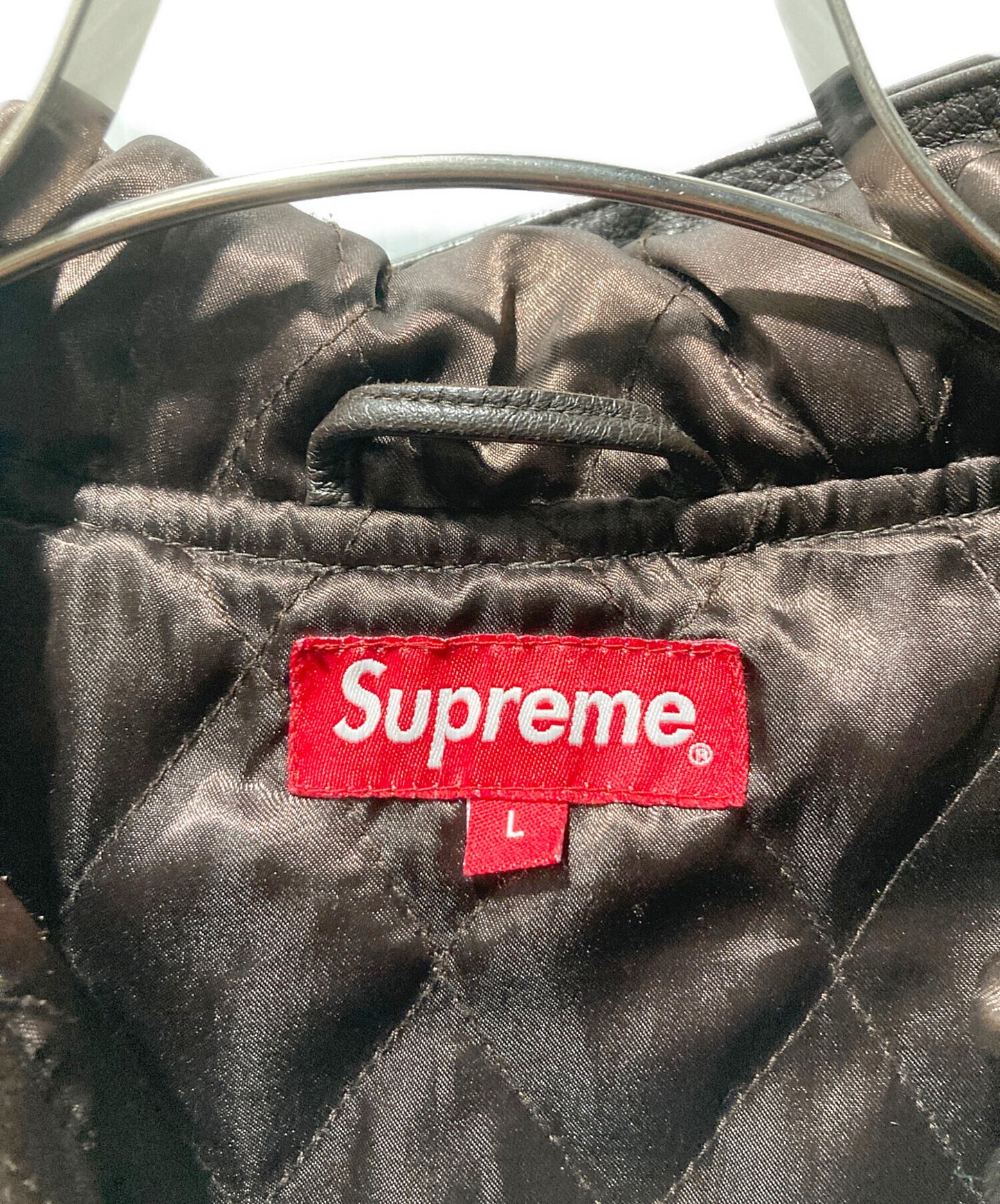[Pre-owned] SUPREME 14AW HOODED LEATHER PARKA Hooded leather parka jacket