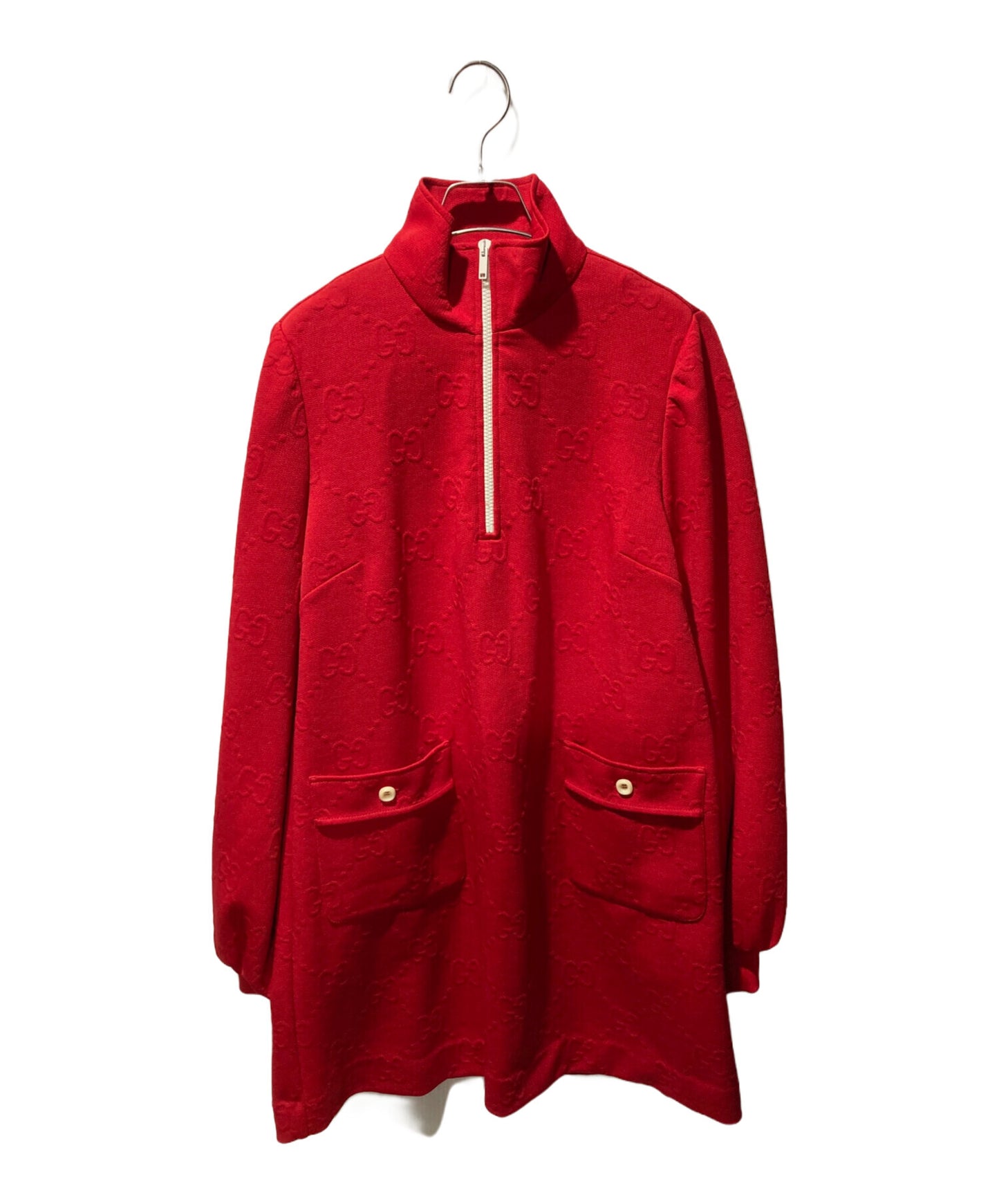 [Pre-owned] GUCCI Half Zip Jacquard Dress 653412