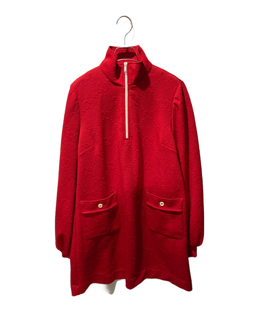 [Pre-owned] GUCCI Half Zip Jacquard Dress 653412