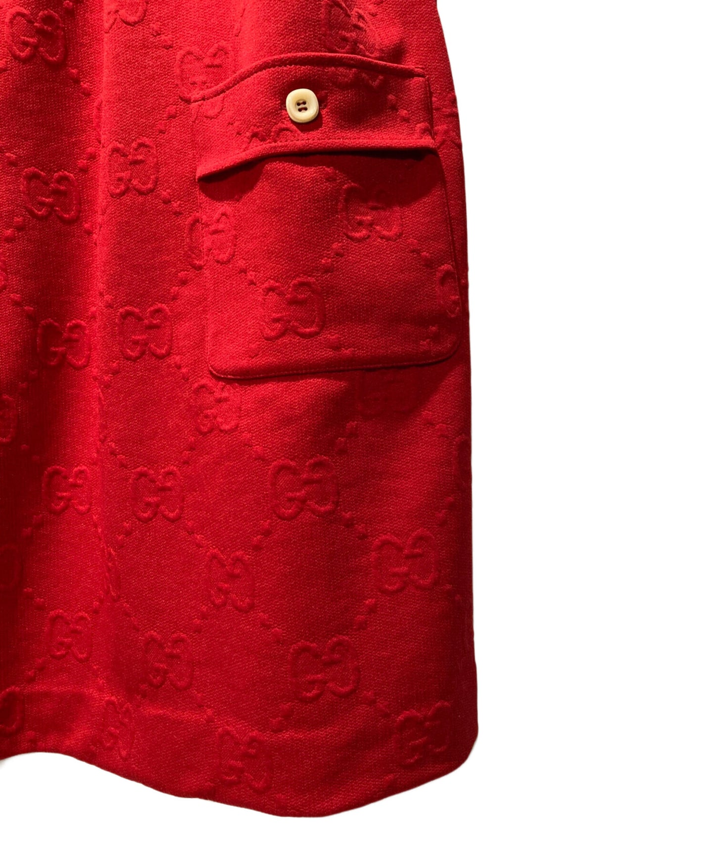 [Pre-owned] GUCCI Half Zip Jacquard Dress 653412