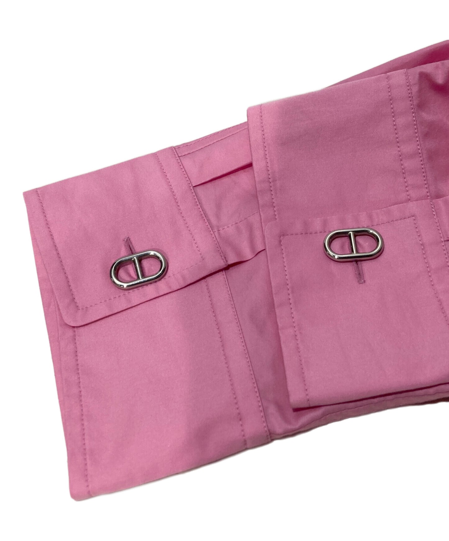 [Pre-owned] HERMES Chene Dunkle Shirt Dress 3E0548DX