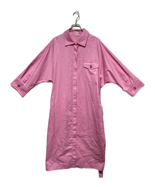 [Pre-owned] HERMES Chene Dunkle Shirt Dress 3E0548DX