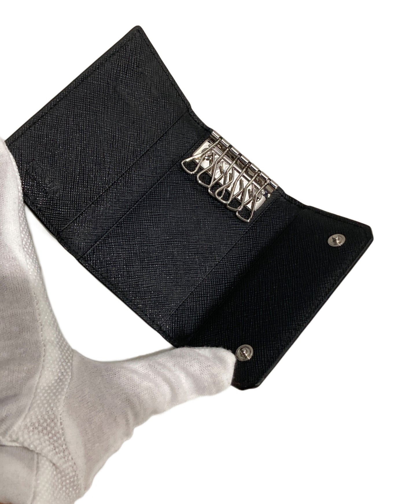 [Pre-owned] PRADA Saffiano 6-row key case 2PG222