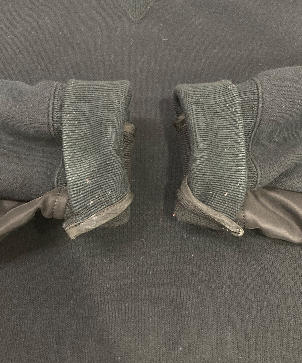 [Pre-owned] sacai Sponge Sweat x Nylon Twill Hoodie SCM-325