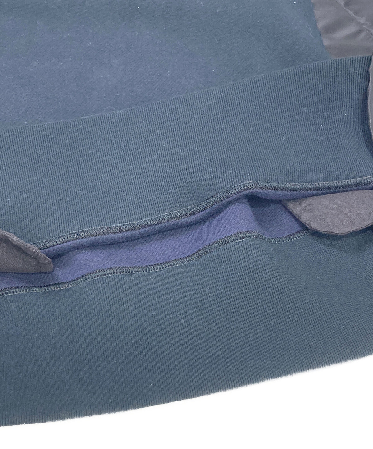[Pre-owned] sacai Sponge Sweat x Nylon Twill Hoodie SCM-325