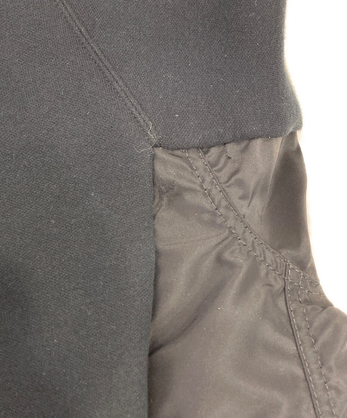 [Pre-owned] sacai Sponge Sweat x Nylon Twill Hoodie SCM-325
