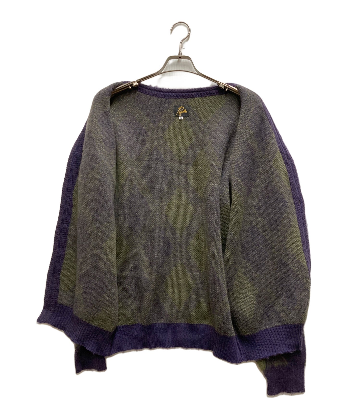 [Pre-owned] Needles Argyle Mohair Cardigan NS278