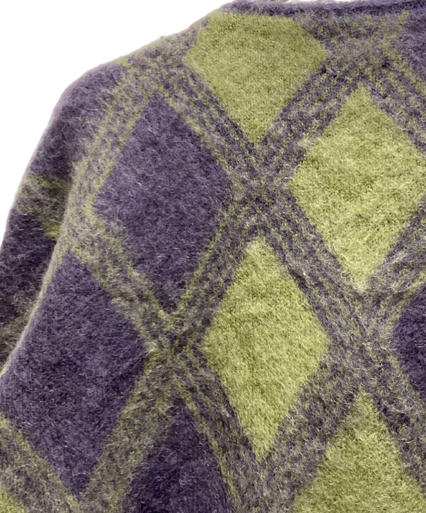 [Pre-owned] Needles Argyle Mohair Cardigan NS278
