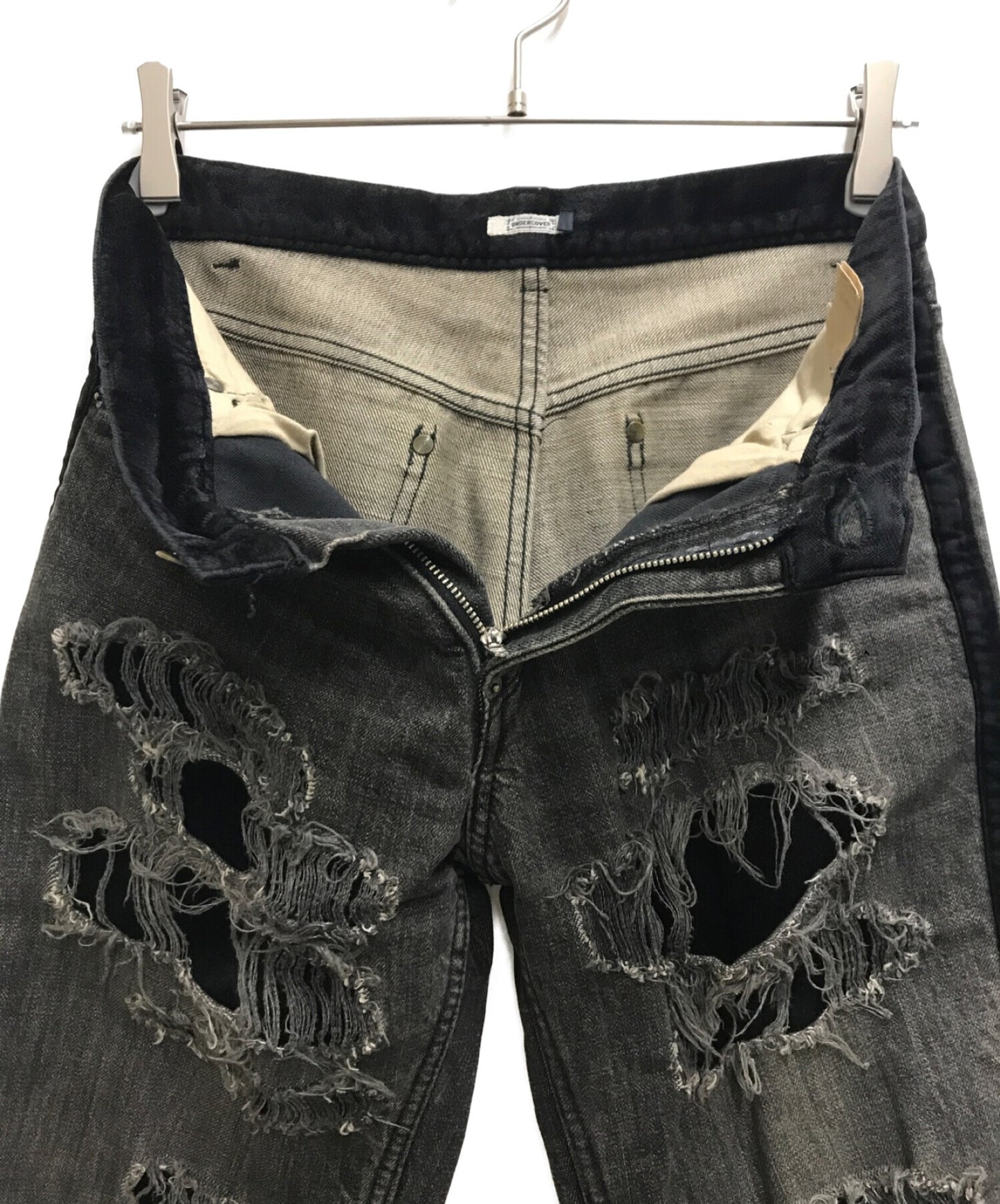 [Pre-owned] UNDERCOVER OLD] 02AW Damaged Layered Denim Pants