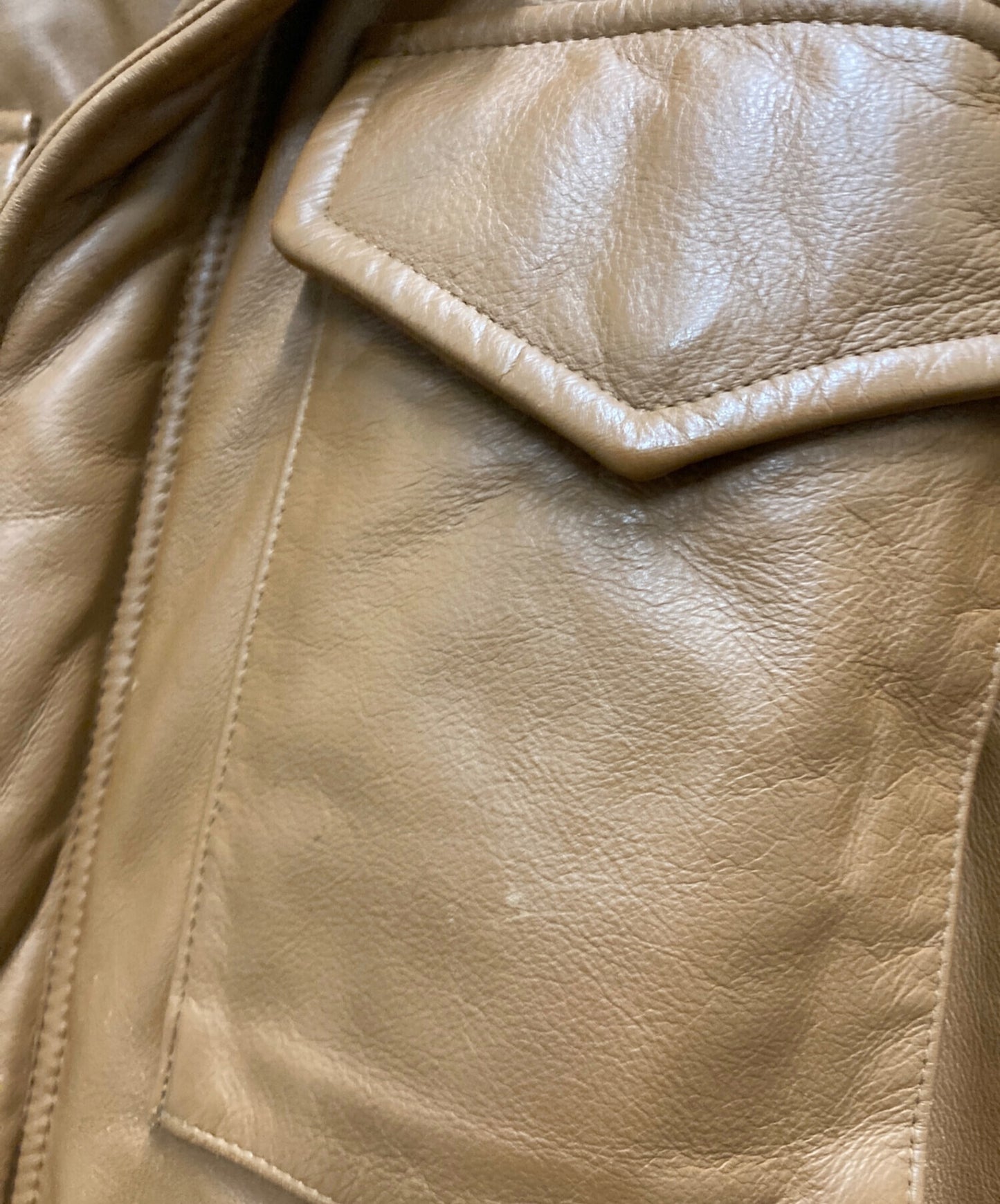 [Pre-owned] A BATHING APE Leather Down Jacket