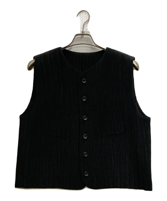 [Pre-owned] ISSEY MIYAKE pleated vest IM63-FE902