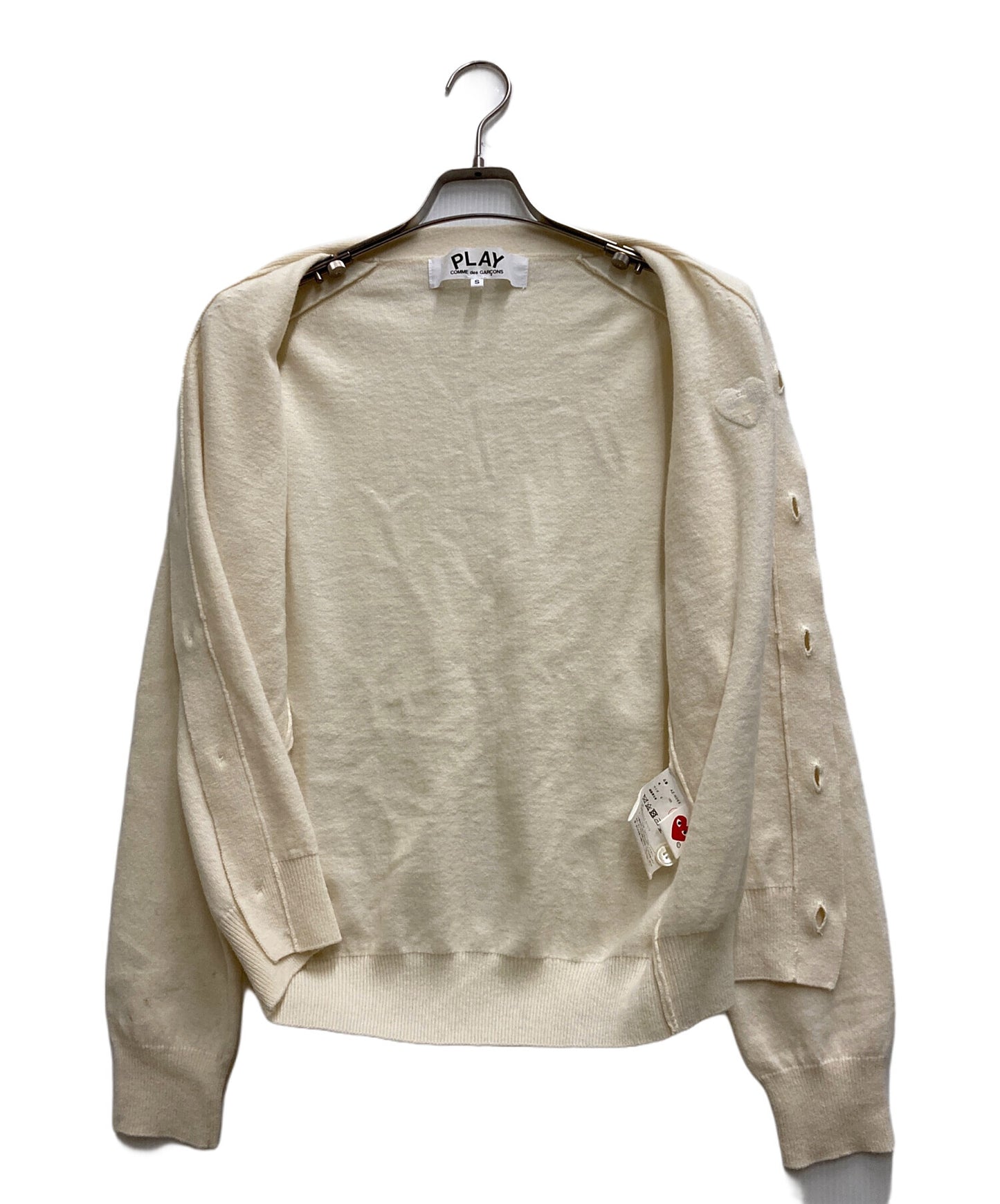 [Pre-owned] PLAY COMME des GARCONS Heart Patch Cardigan AZ-N066